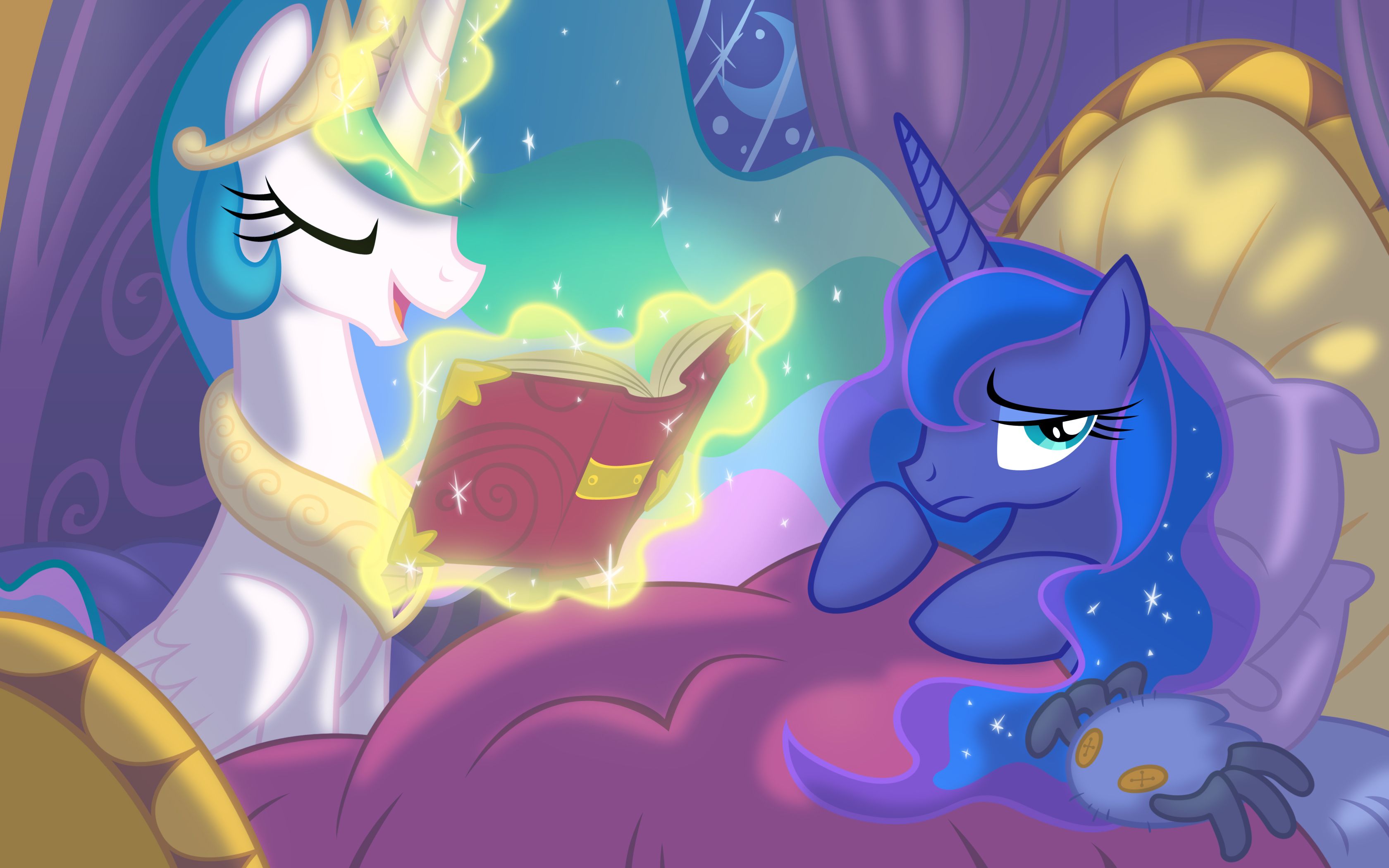 3360x2100 My Little Pony: Friendship Is Magic HD Wallpaper Featuring Princess Luna And Celestia By Equestria Prevailsx2100