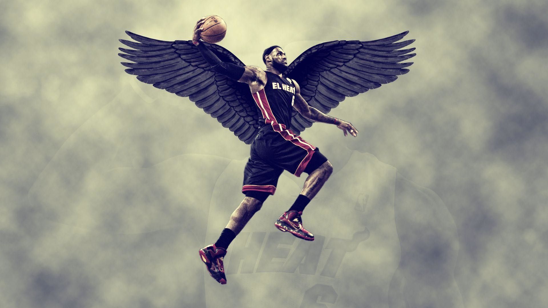 1920x1080 Lebron James Slam Dunk Wallpaper