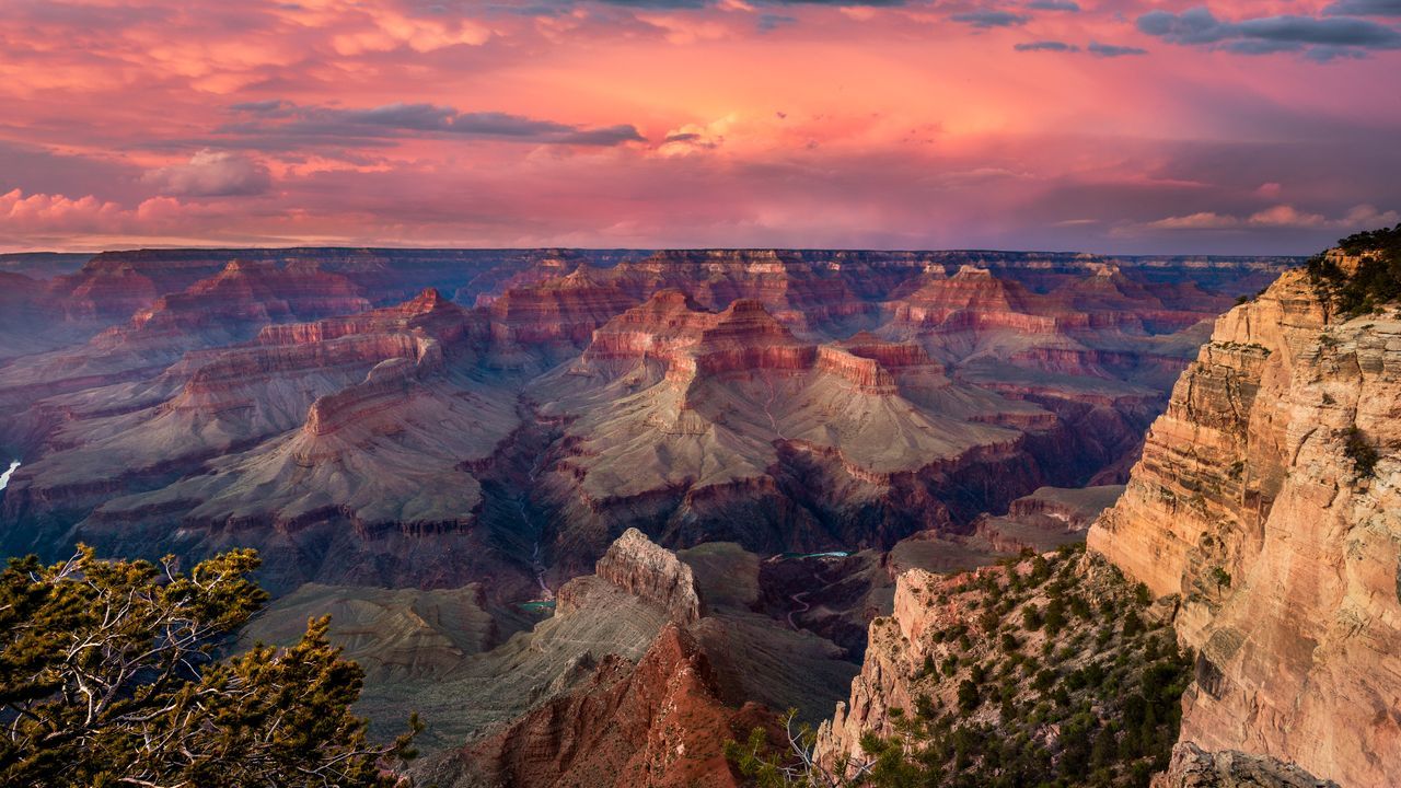 1280x720 Grand Canyon and the Colorado River, Arizona, United States Gallery · Peapix
