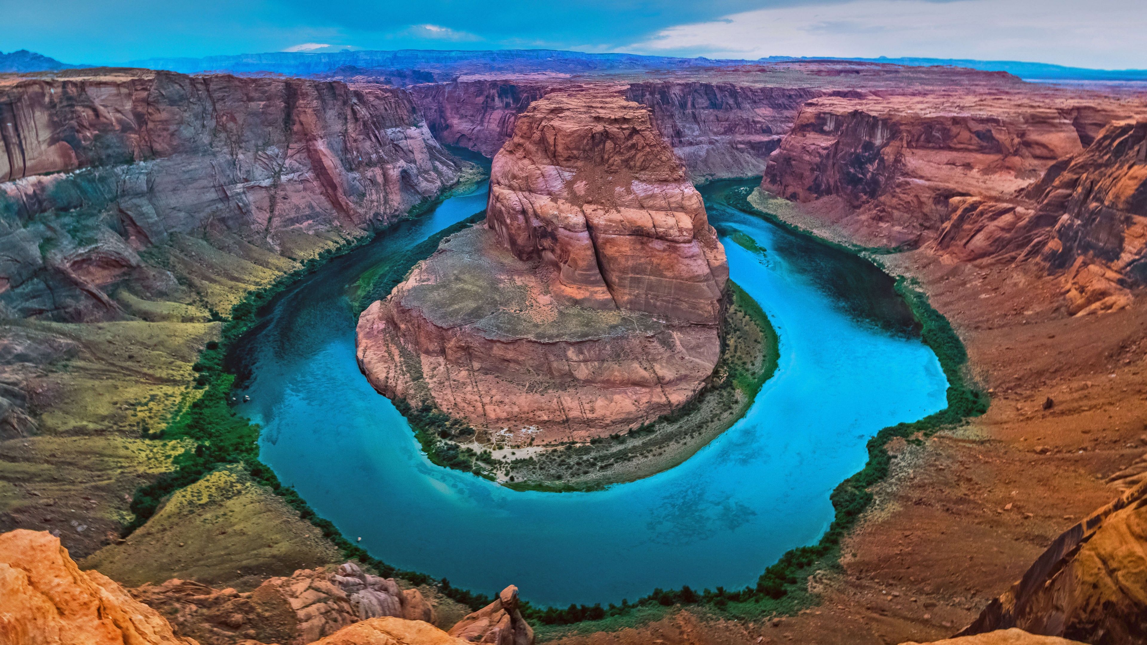 3840x2160 Horseshoe Bend Wallpaper 4K, Colorado River, Glen Canyon