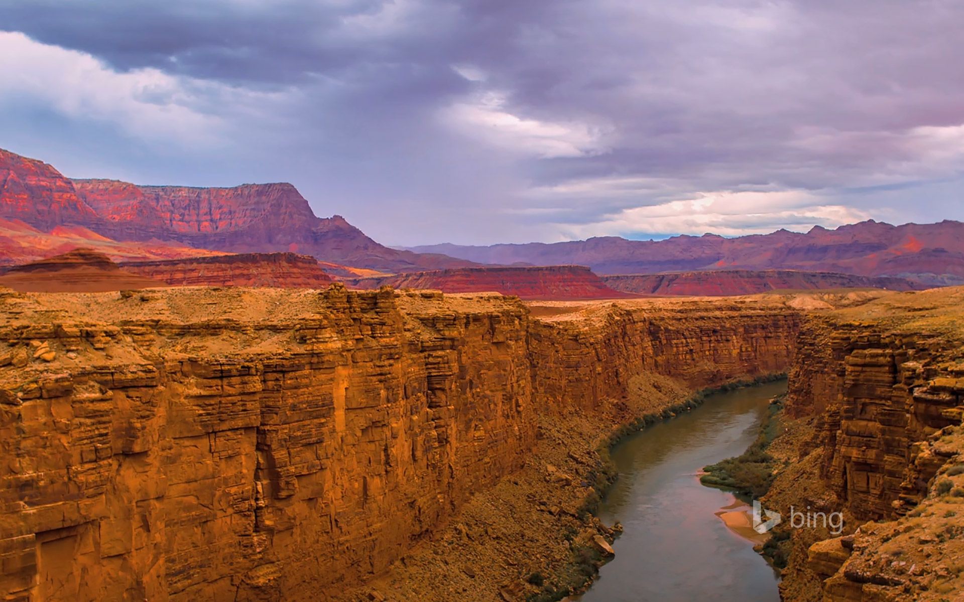 1920x1200 The Colorado River and Marble Canyon, Grand Canyon National Park, Arizona Wallpaper