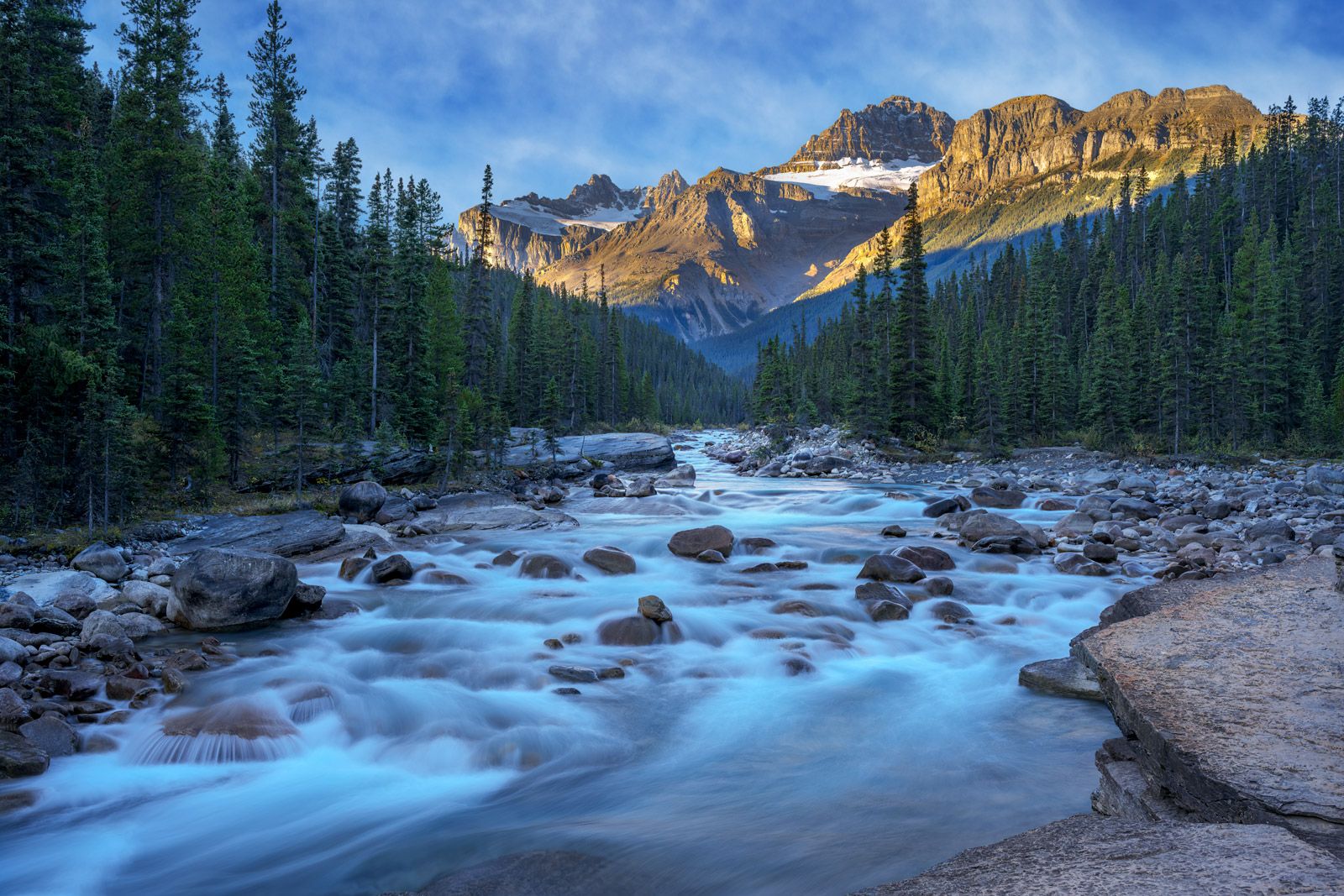 1600x1067 Mistaya Canyon River and Mountains Fine Art Photo. Fine Art Prints By Joseph C. Filer