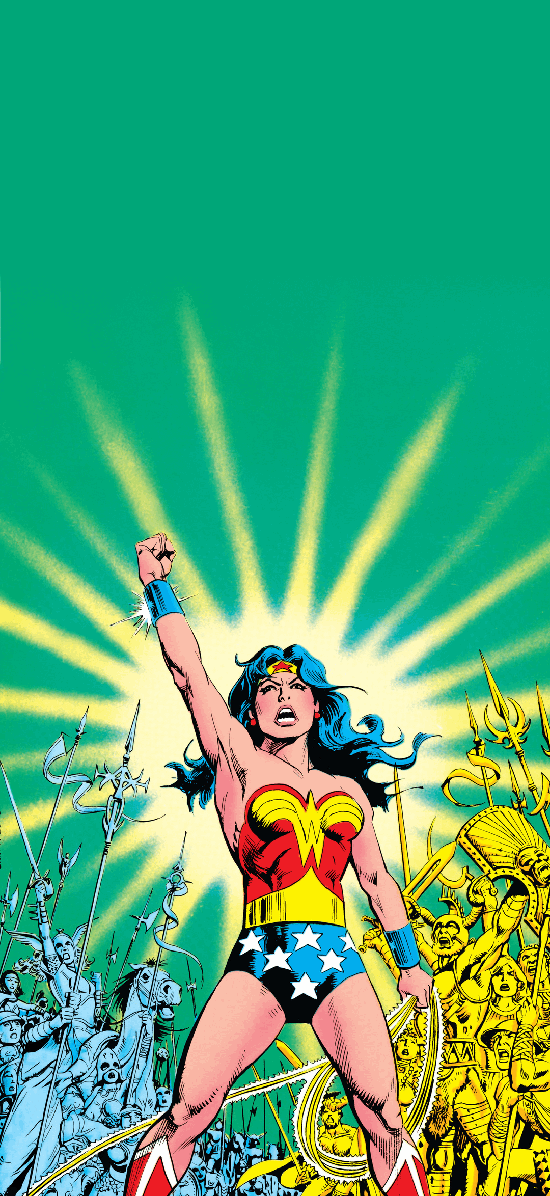 1080x2348 Wonder Woman Mobile Wallpaper. Art By José Luis García López)