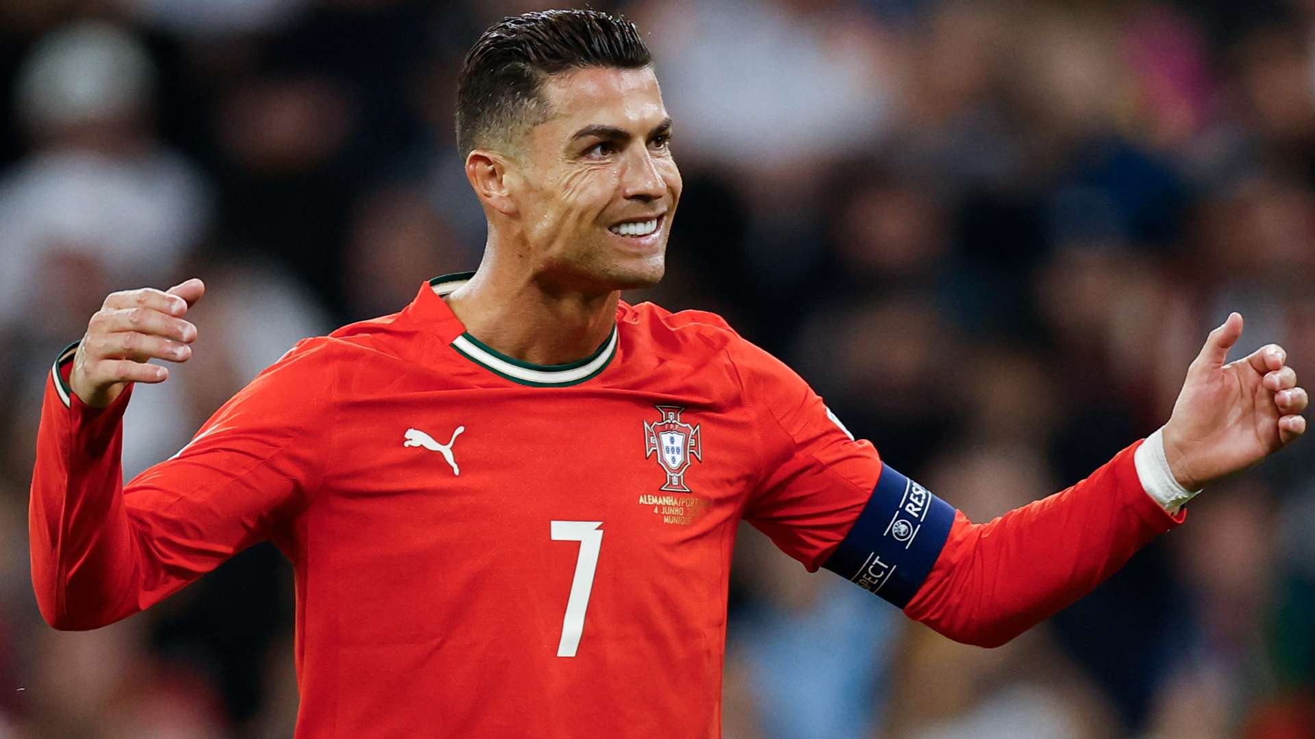 1920x1080 Cristiano Ronaldo sends bullish message after firing Portugal to the UEFA Nations League final with international goal 137. Goal.com US