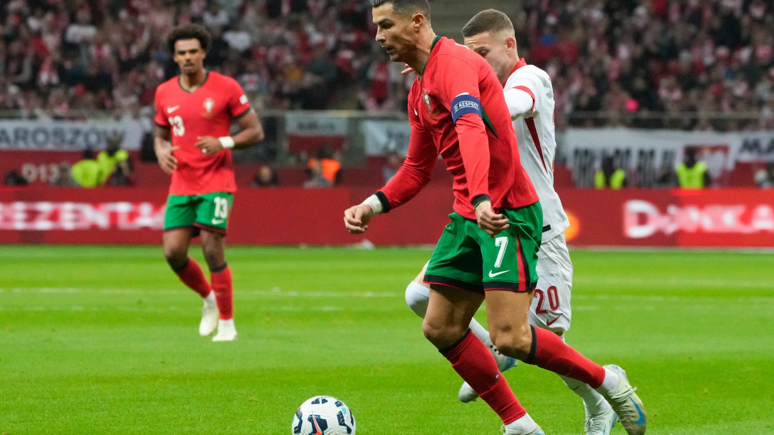 2560x1440 Ronaldo scores again in Nations League win for perfect Portugal. Spain finds replacement for Rodri. FOX 5 San Diego & KUSI News