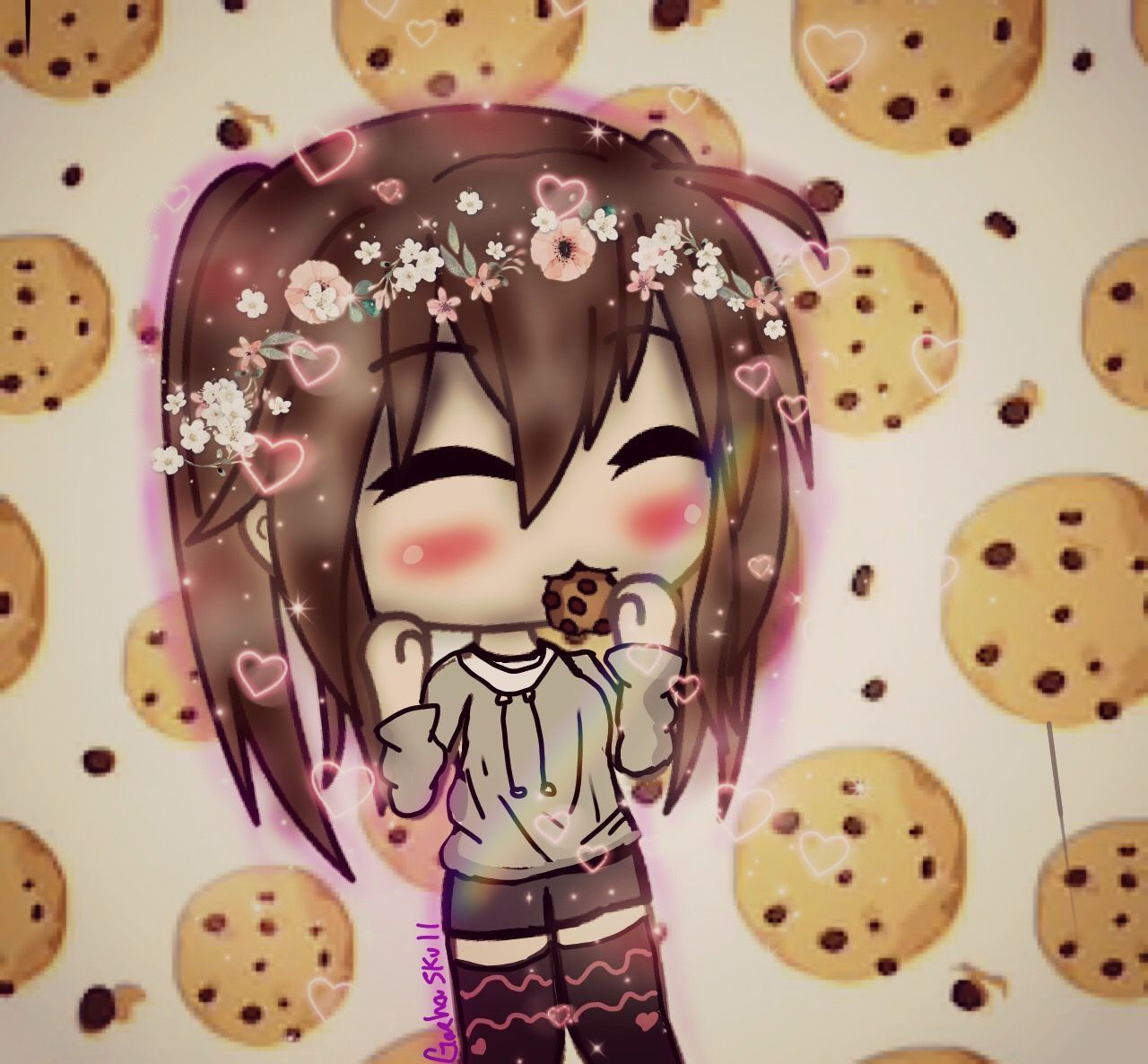 1280x1186 Gacha Life Cookie Wallpaper