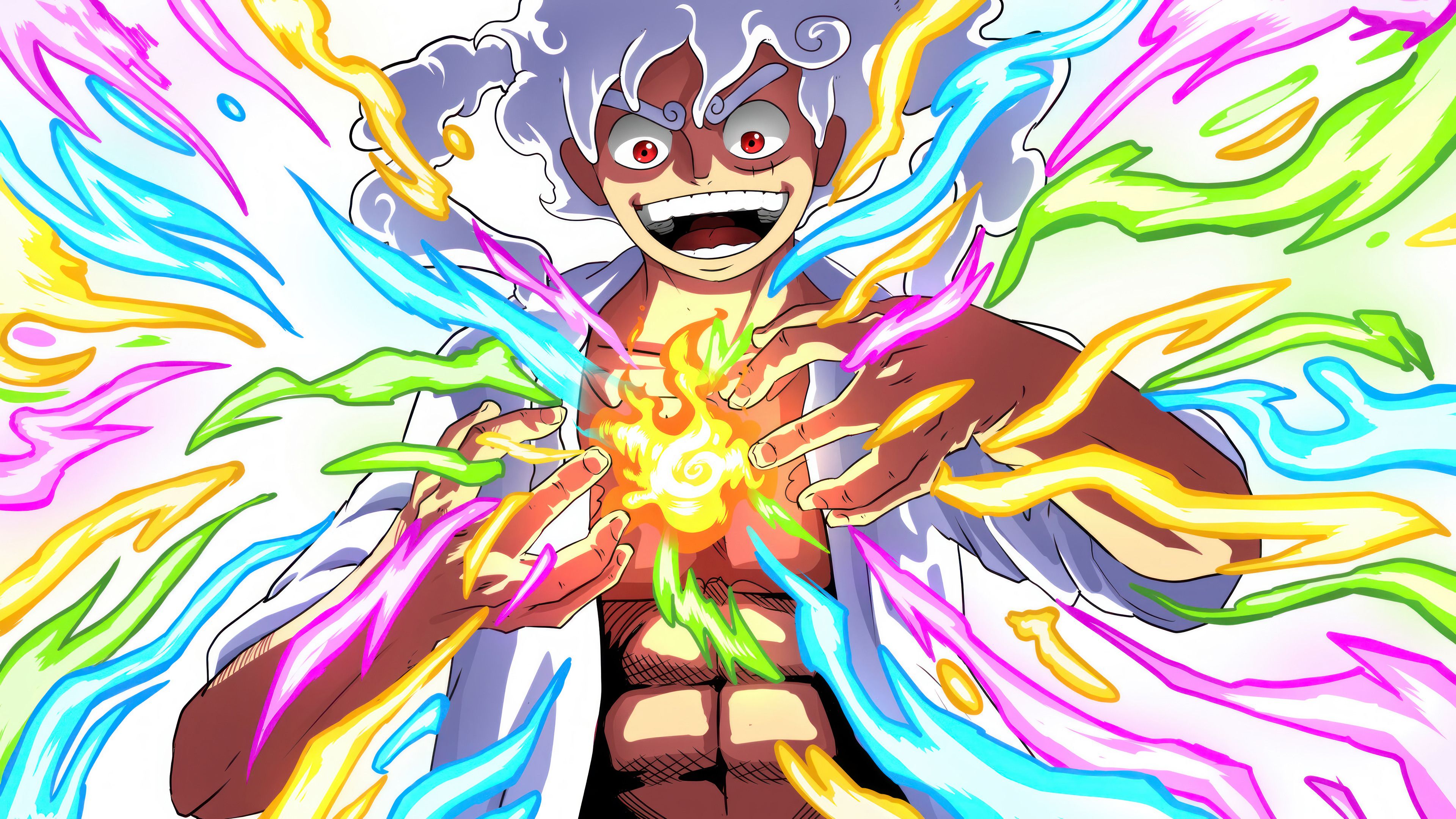 3840x2160 Luffy Gear 5 One Piece Wallpaper 4K HD PC a
