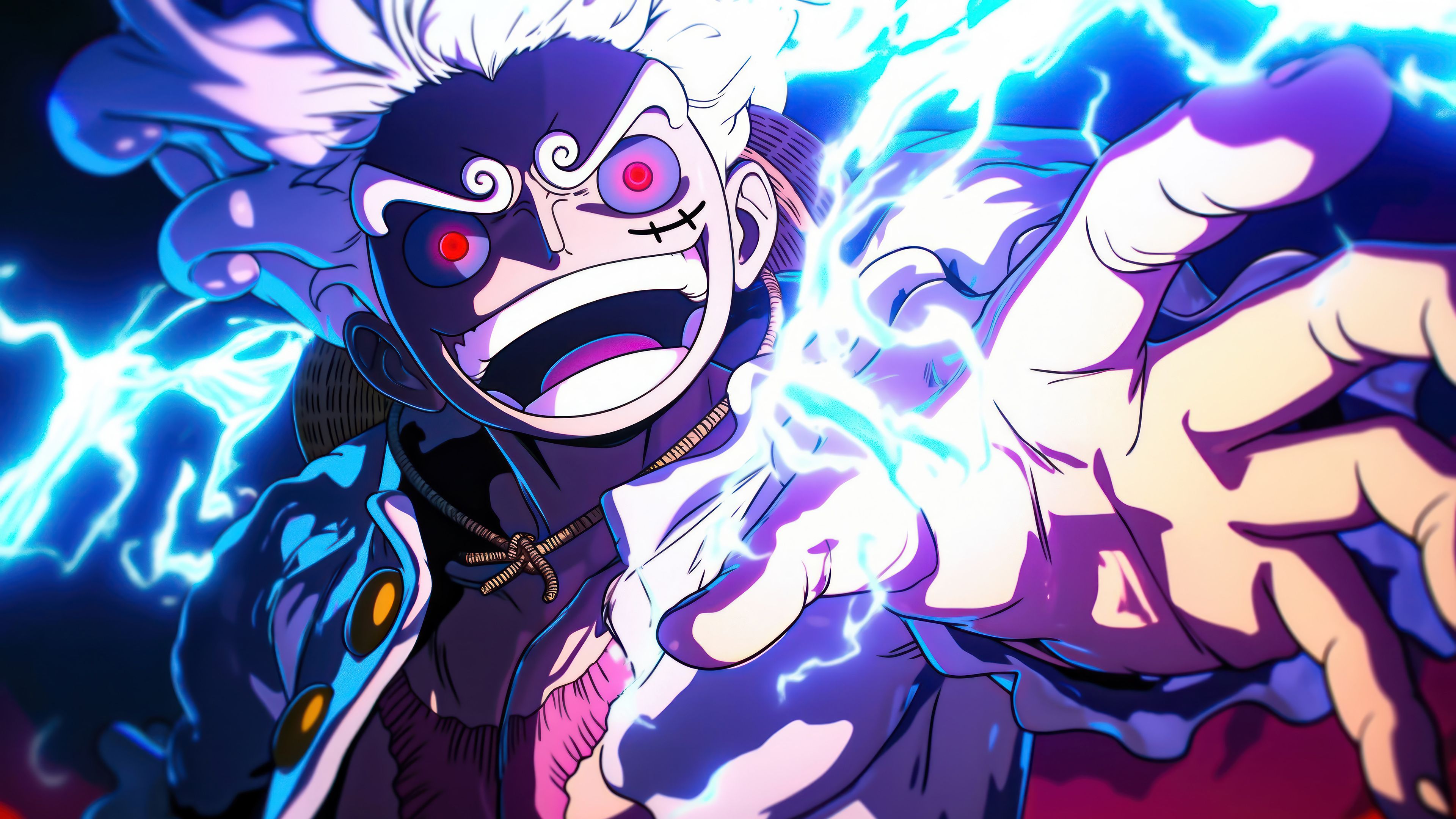 3840x2160 Luffy Gear 5 One Piece 4K Wallpaper HD PC a