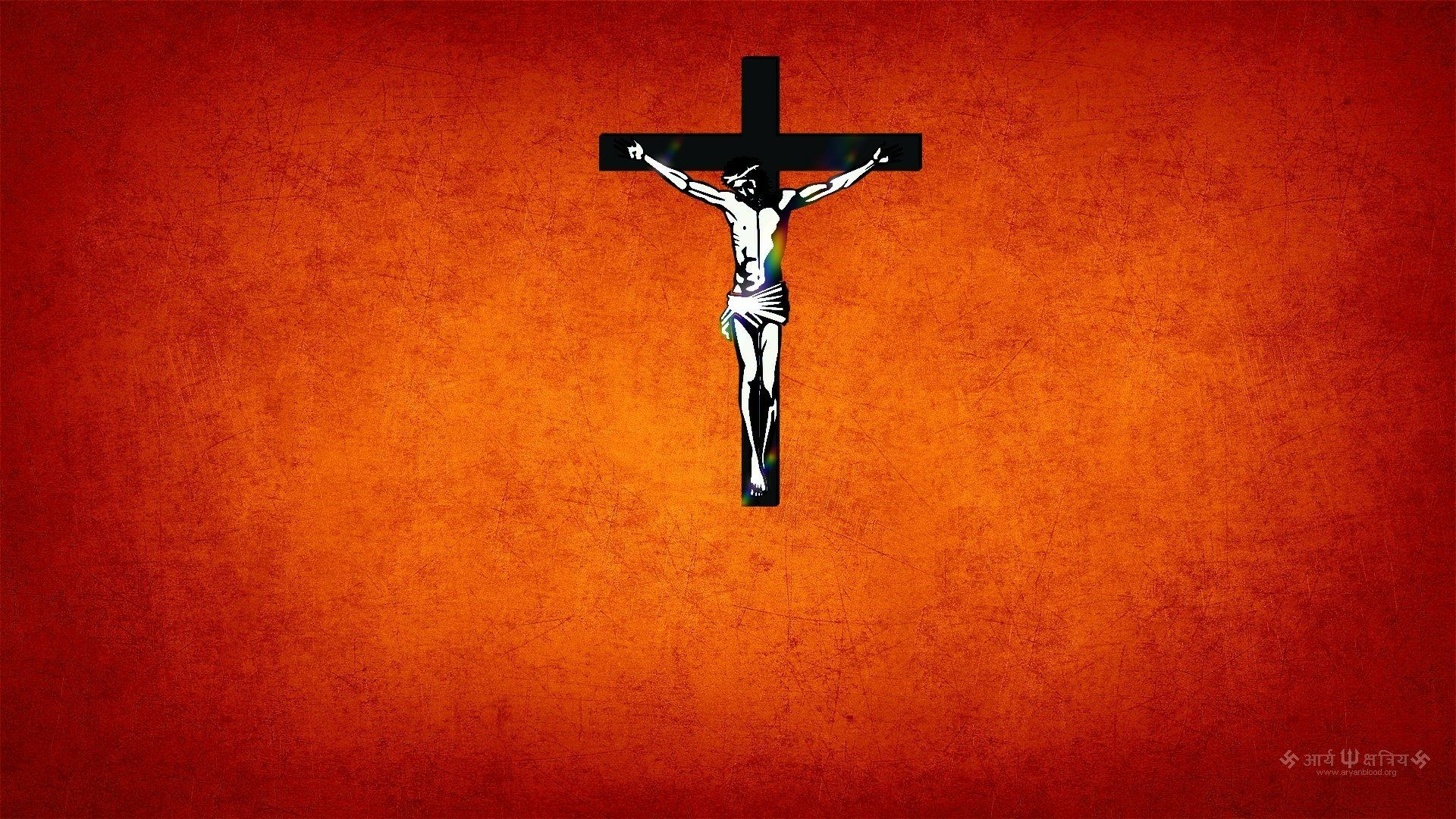 1920x1080 HD Wallpaper of a Religious Symbol: Jesus on the Crossx1080