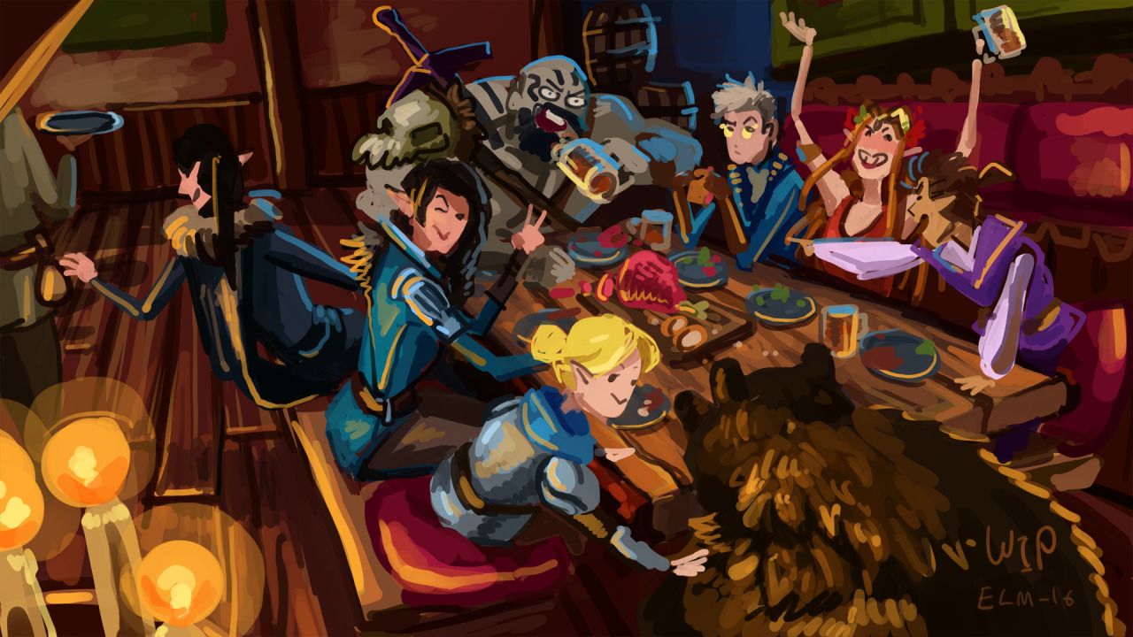 1280x720 I crave a critical role wallpaper, so I decided to make one wooo! WIP
