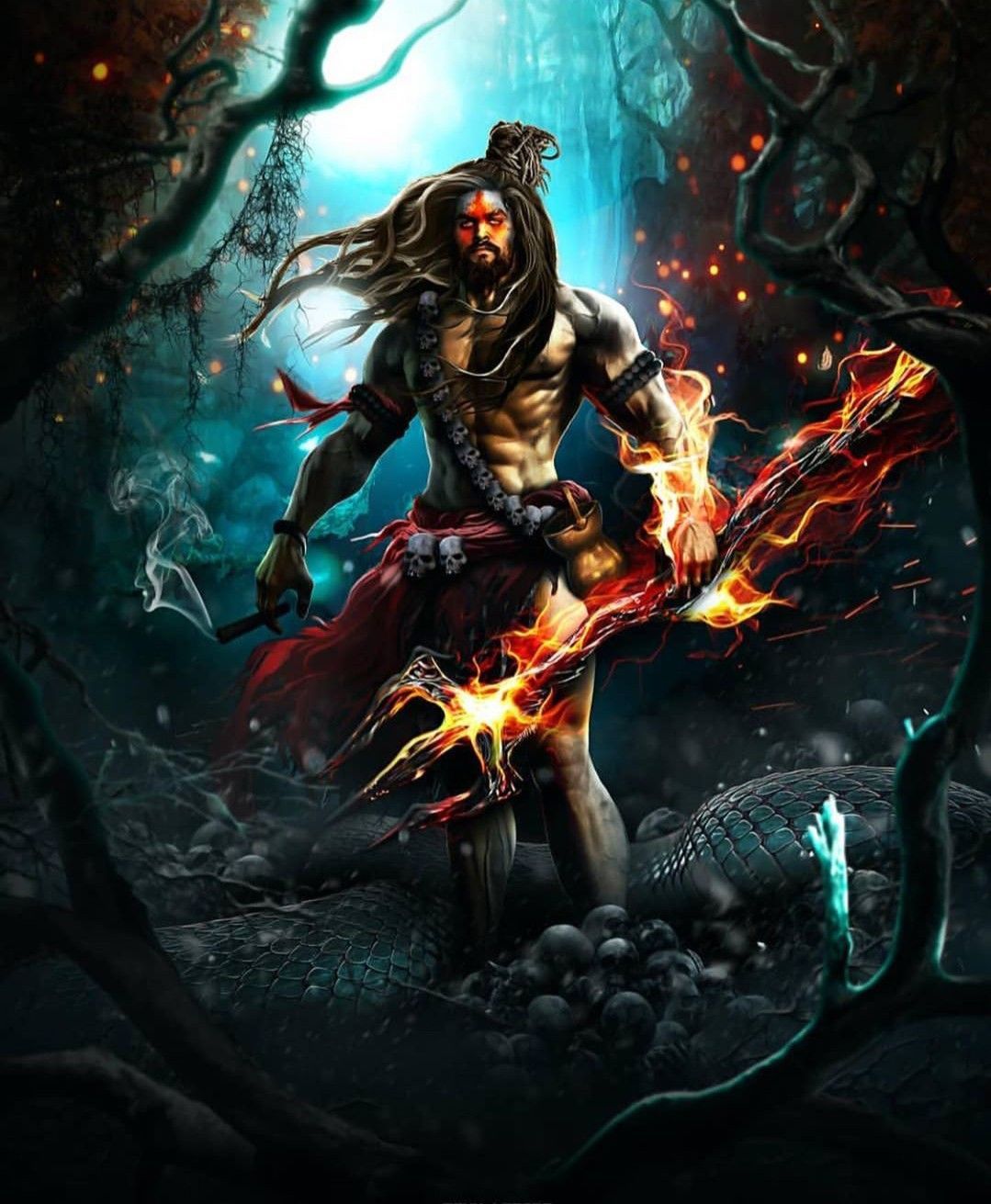 1079x1311 Mahadev rudra rup