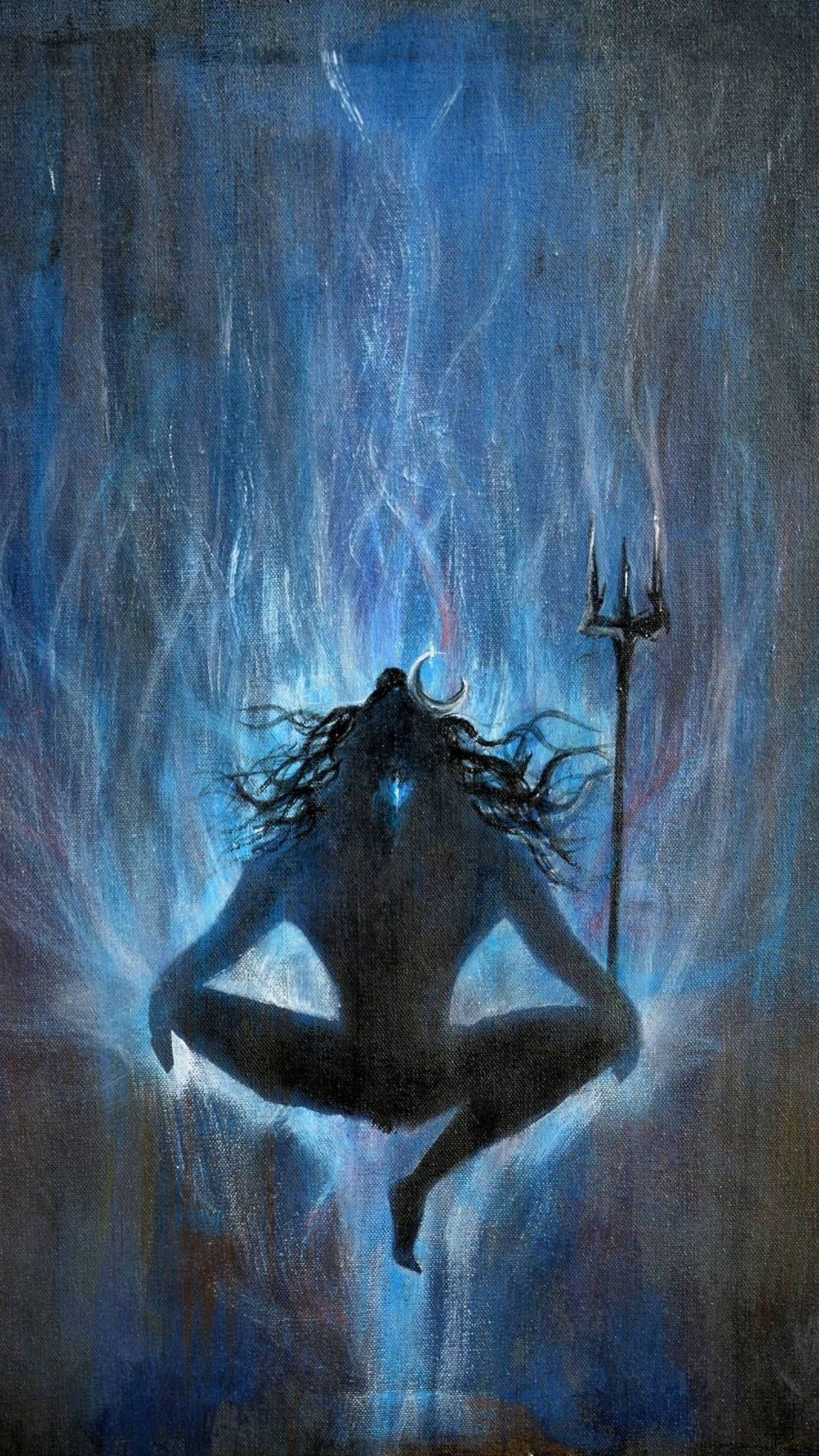 1067x1897 Download Mahadev Rudra Avatar Silhouette Phone Wallpaper