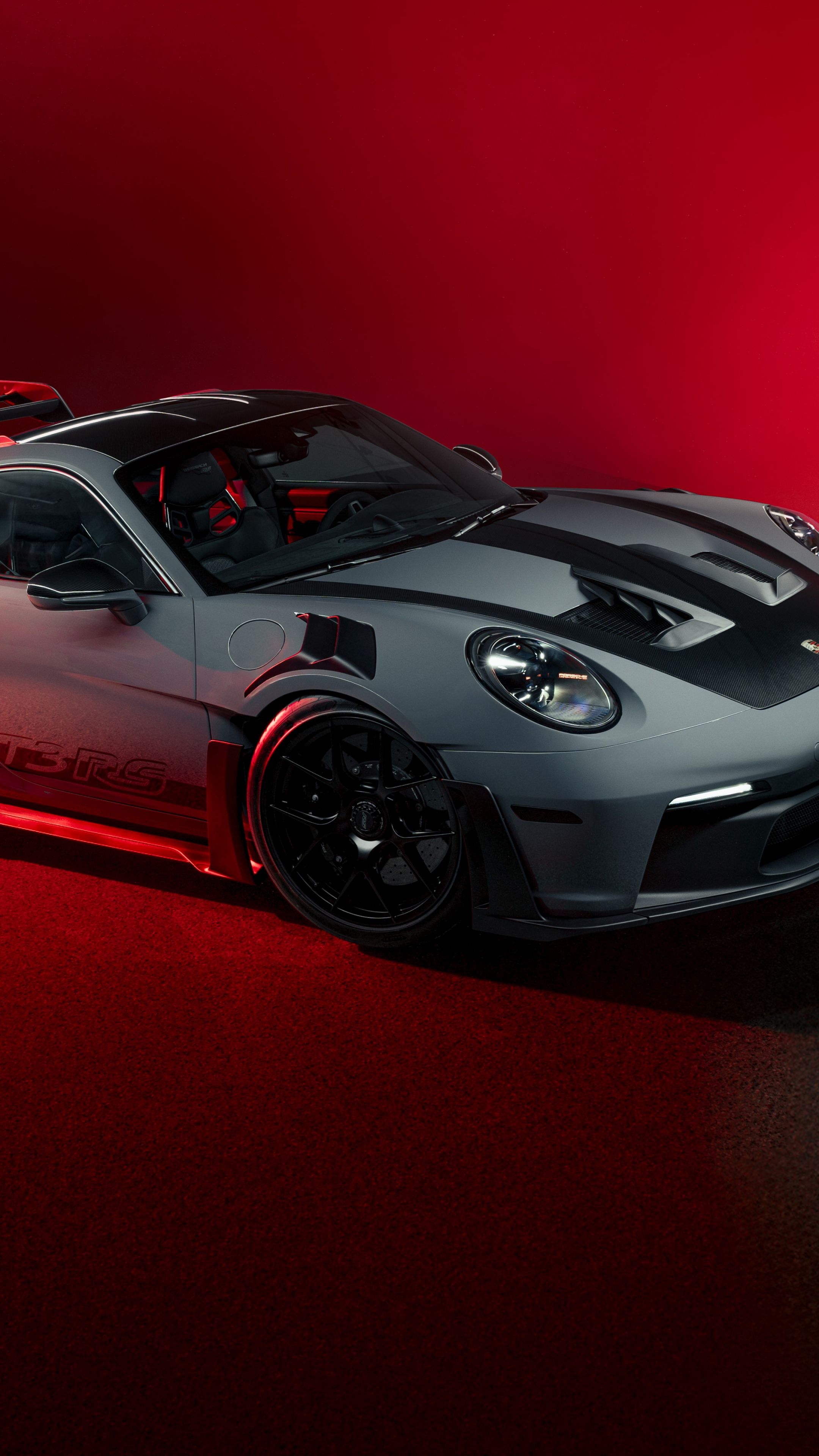 2160x3840 Porsche 911 GT3 RS Wallpaper 4K, 8K, Red background, 5K