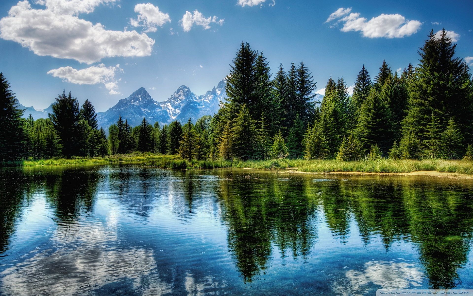 1920x1200 Mountain Lake Wallpaper