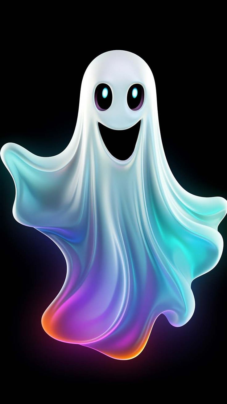 736x1308 Happy Ghost iPhone Wallpaper 4K