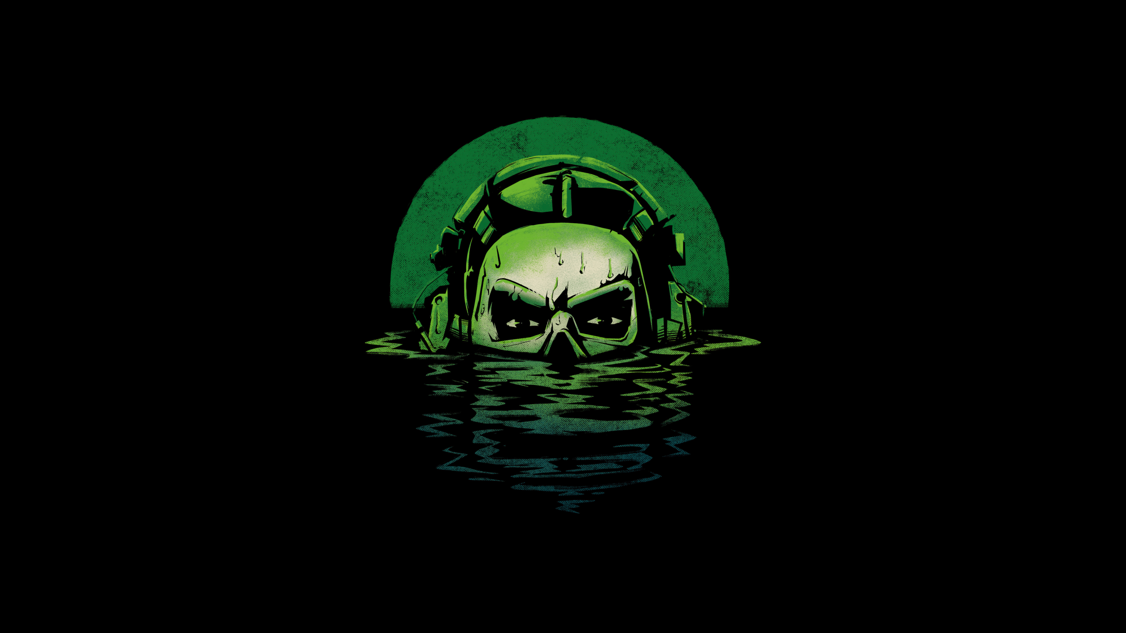 3840x2160 Ghost (Call of Duty) Wallpaper 4K, AMOLED, 5K, Black background