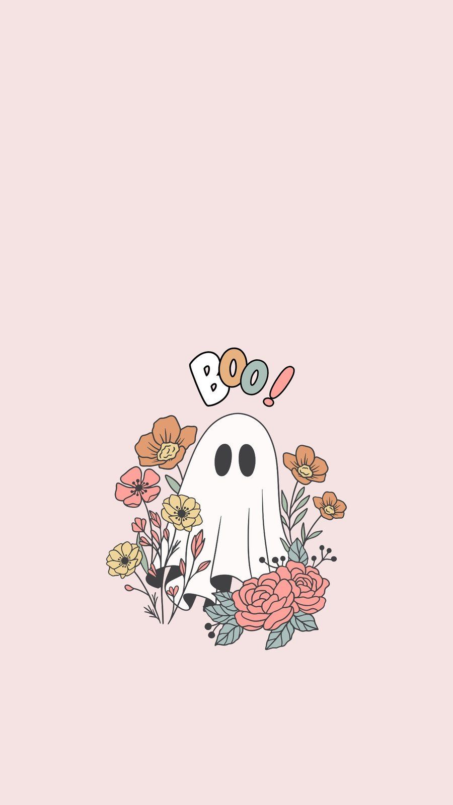 900x1600 Preppy Ghost Wallpaper