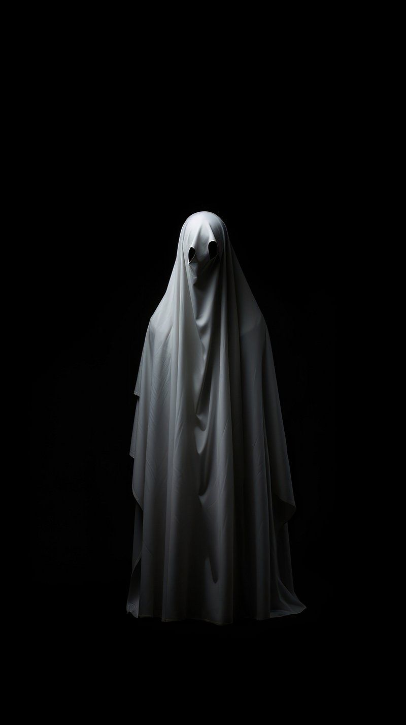 800x1427 Black Wallpaper Ghost Image Wallpaper