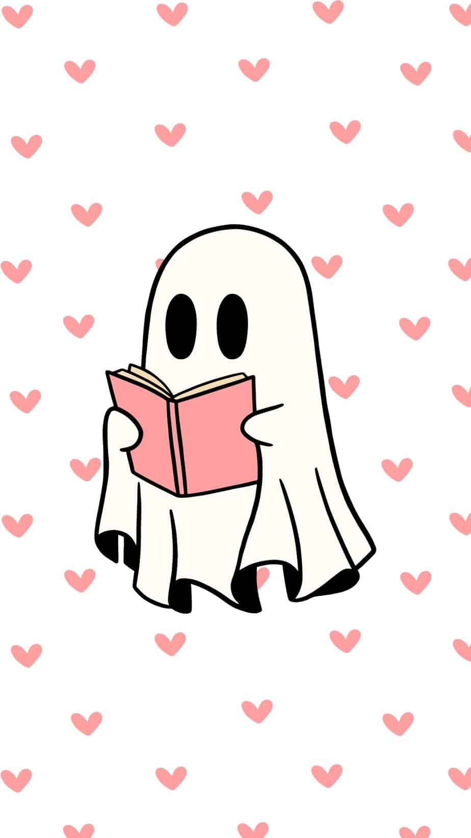 924x1643 Cute Ghost Halloween Digital Download Wall Art Life Journal