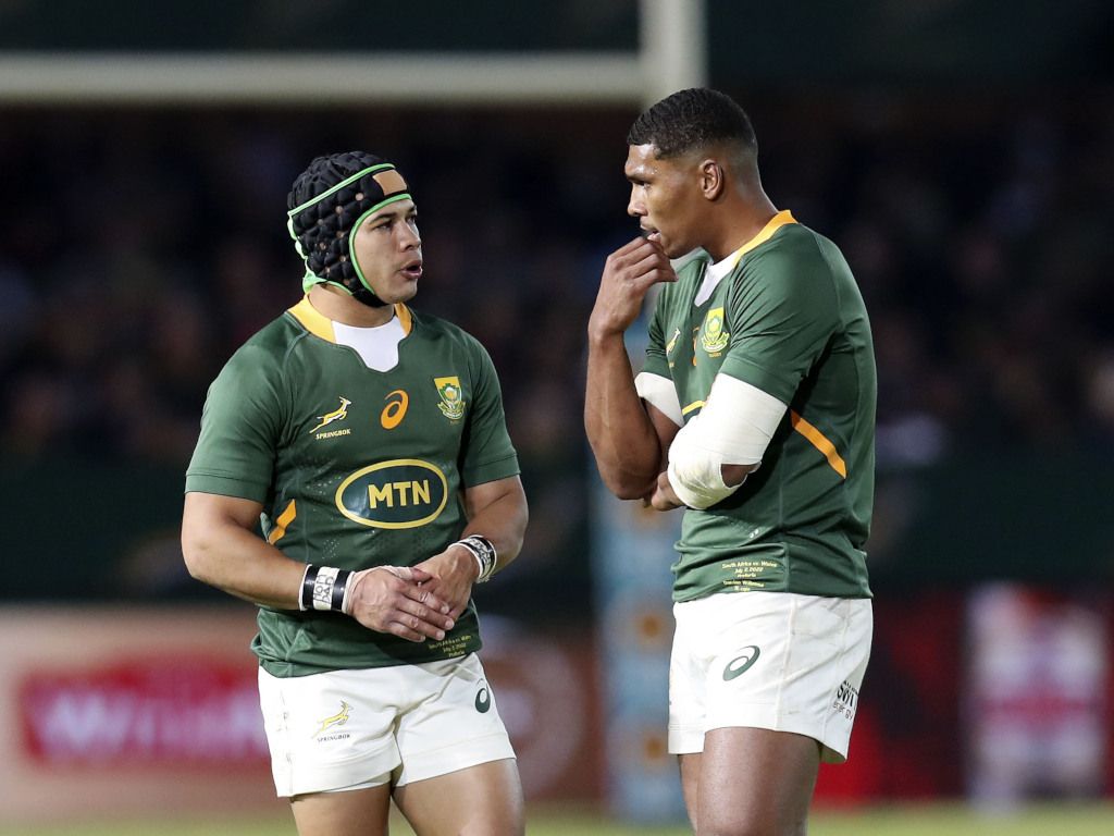 1024x768 BokSquad. News. The sky's the limit for Damian Willemse, says Cheslin Kolbe