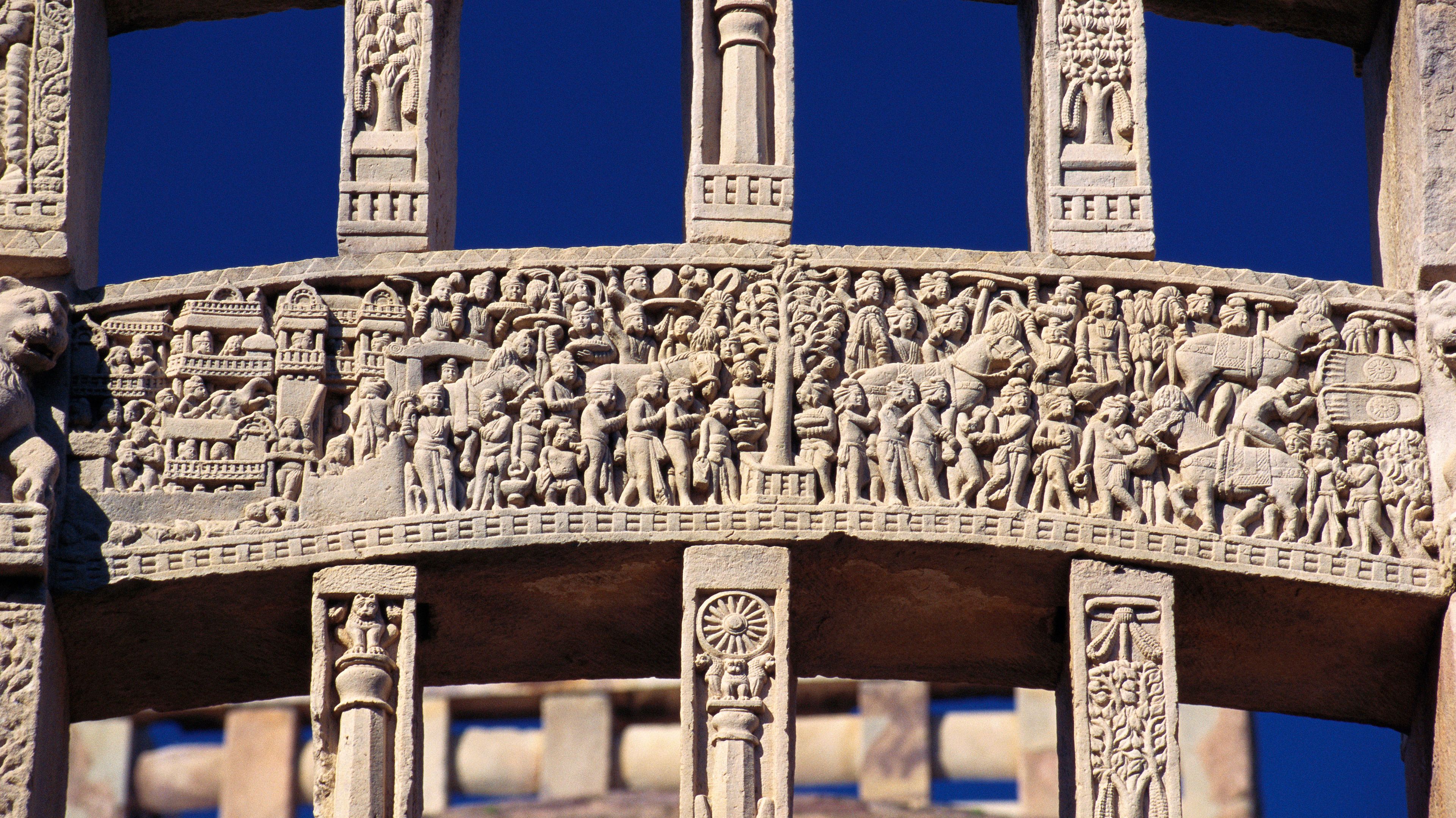 3840x2160 Bing HD Wallpaper Dec 2023: Sanchi Stupa, Madhya Pradesh, India Wallpaper Gallery