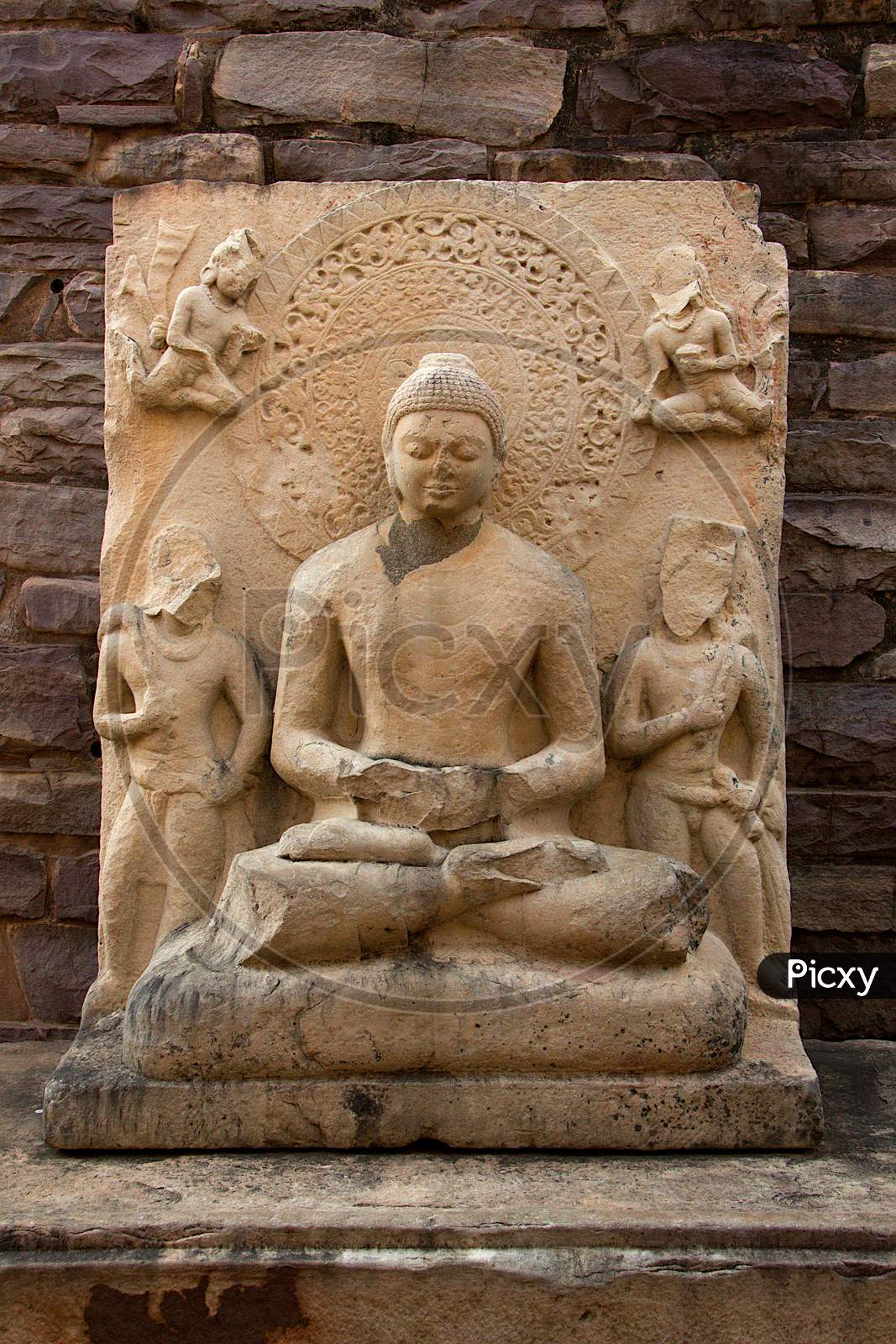 1067x1600 Image Of Meditating Buddha At Sanchi XC902526 Picxy