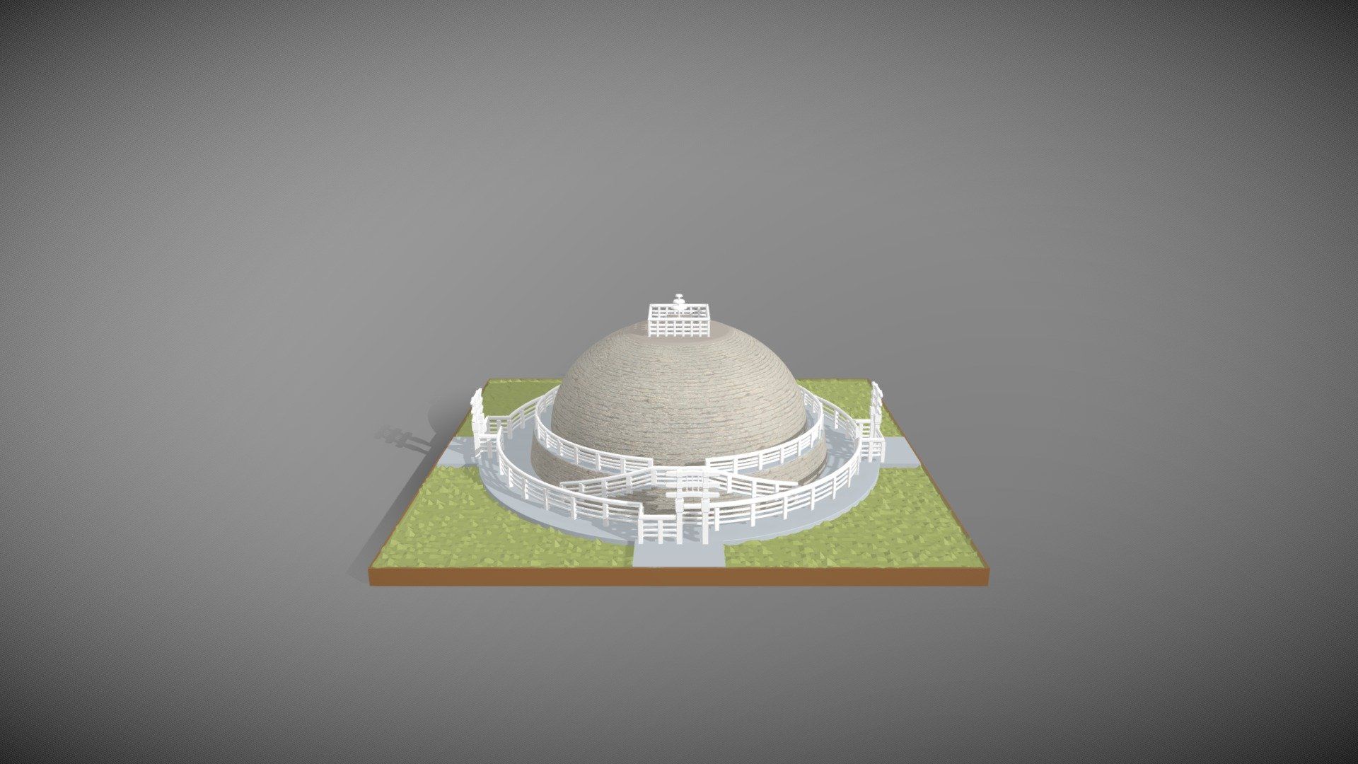 1920x1080 The Great Stupa at Sanchi model by willimxp [a8347d4]