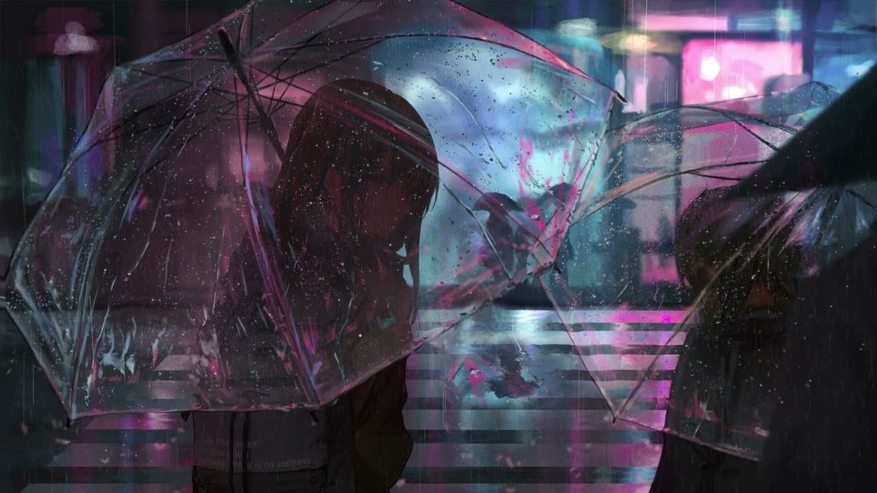 1280x720 Live Wallpaper 4K Girl in the rain