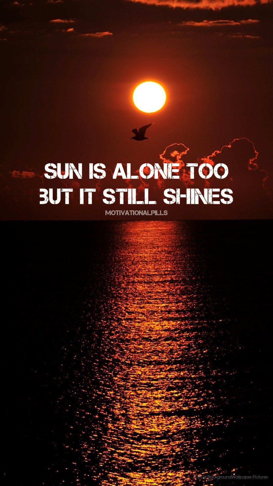 1080x1920 Alone Motivation Wallpaper
