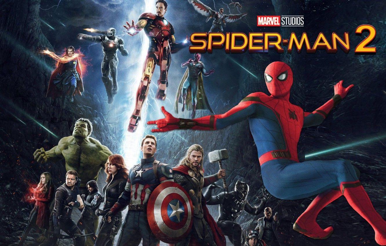 1332x850 Wallpaper captain america, spider man, iron man, avengers, black widow, doctor strange image for desktop, section фильмы