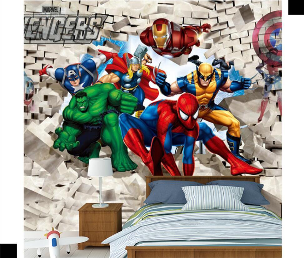 973x827 Custom mural wallpaper 3D cartoon children's room wallpaper boy