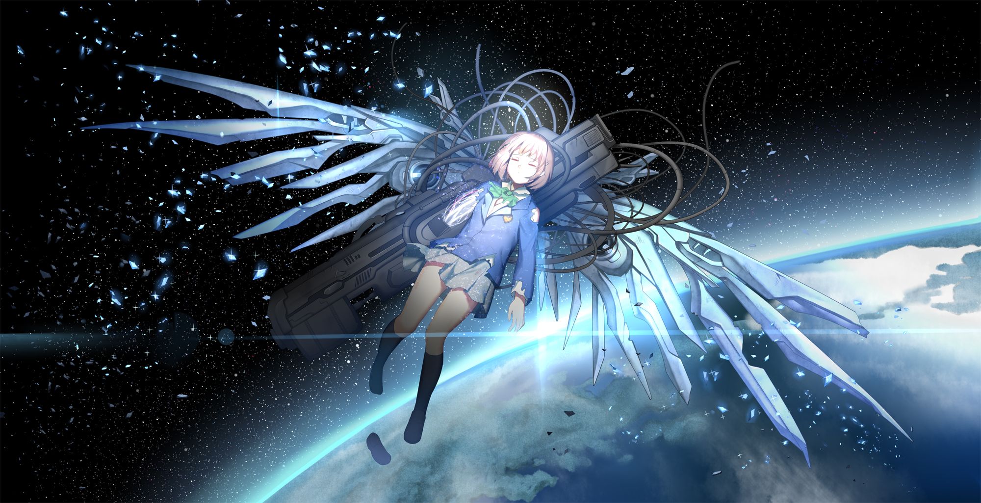 2000x1025 Saikano Wallpaper
