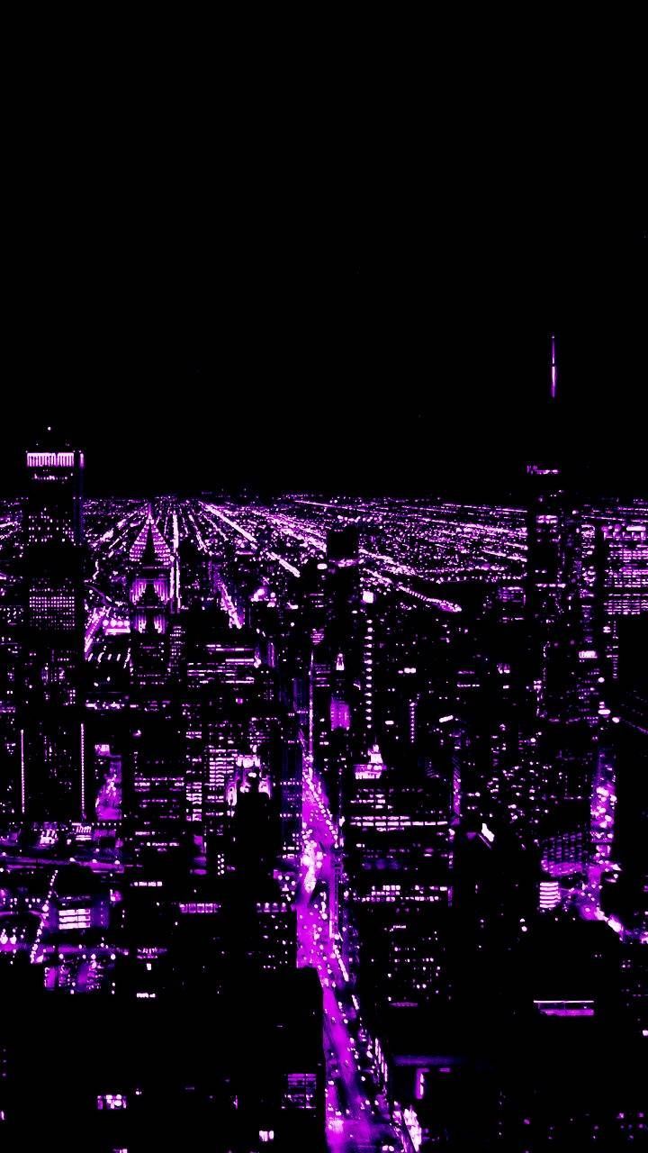 720x1280 Purple City wallpaper