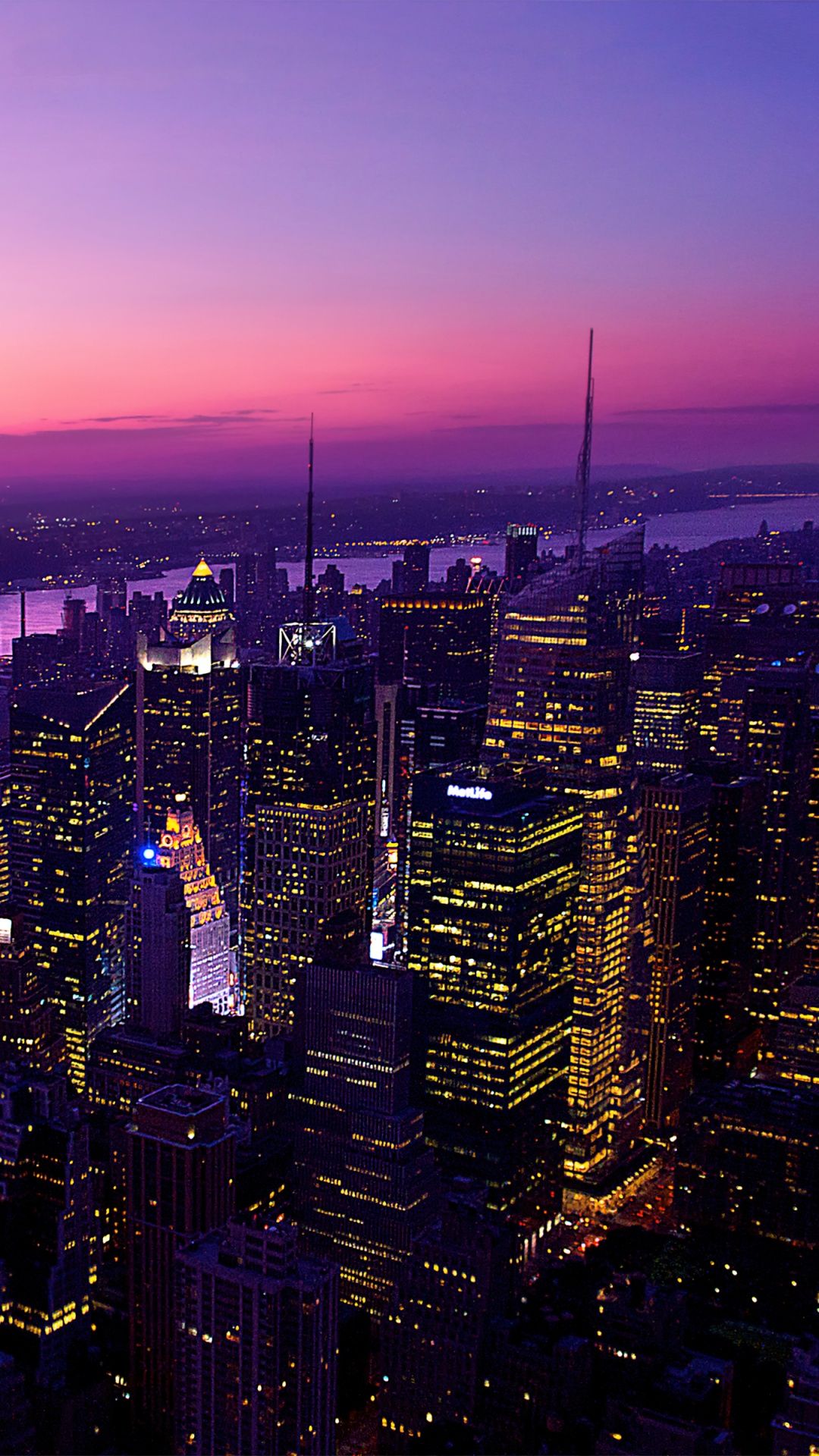 1080x1920 New York City Wallpaper 4K, Aesthetic, Twilight, Evening