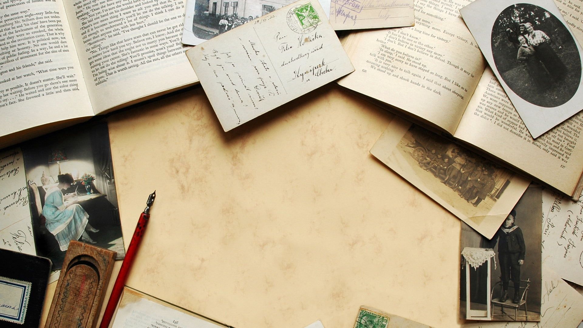 1920x1080 Book Table Wallpaper