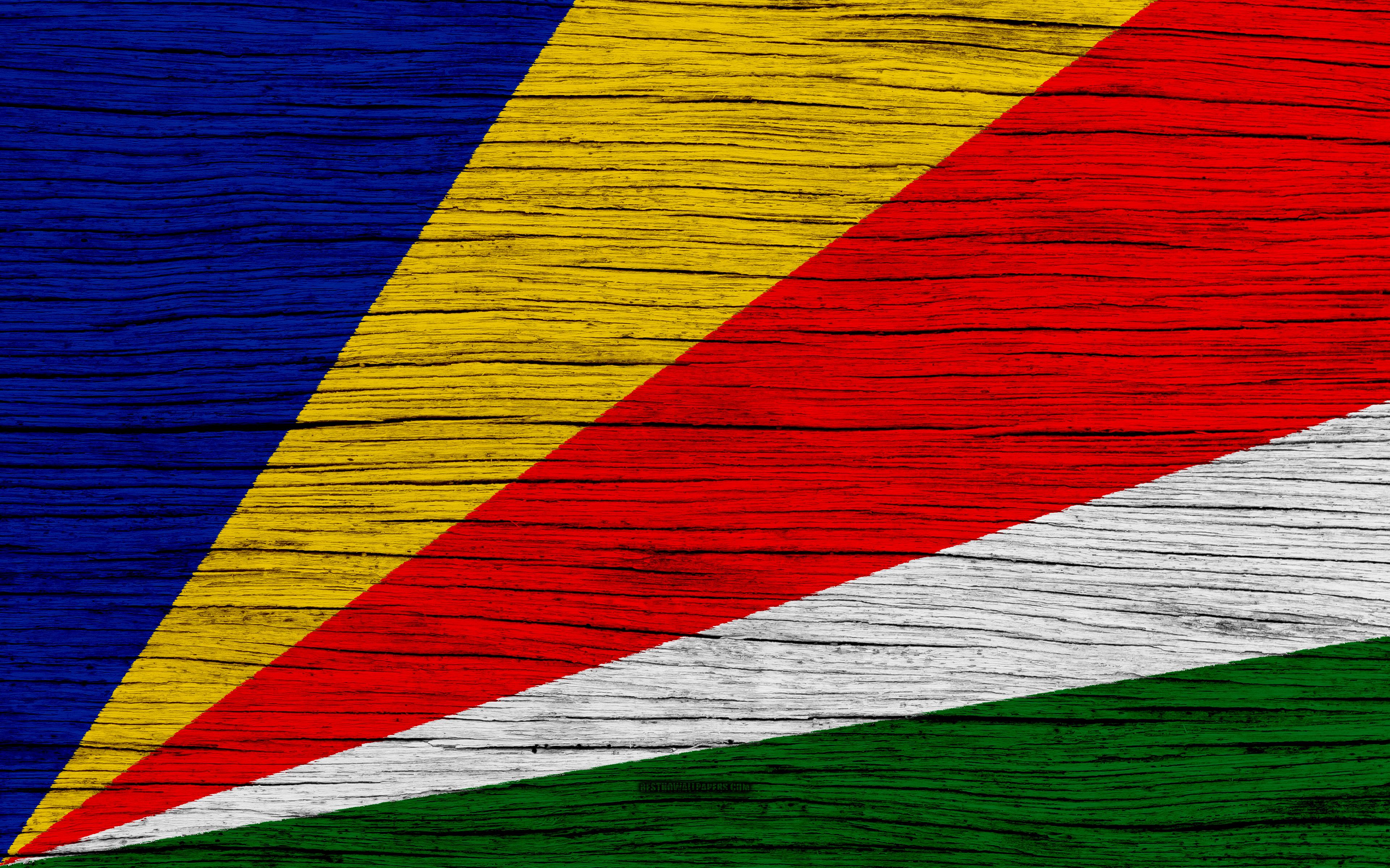 3840x2400 Seychelles Flag Wallpaper