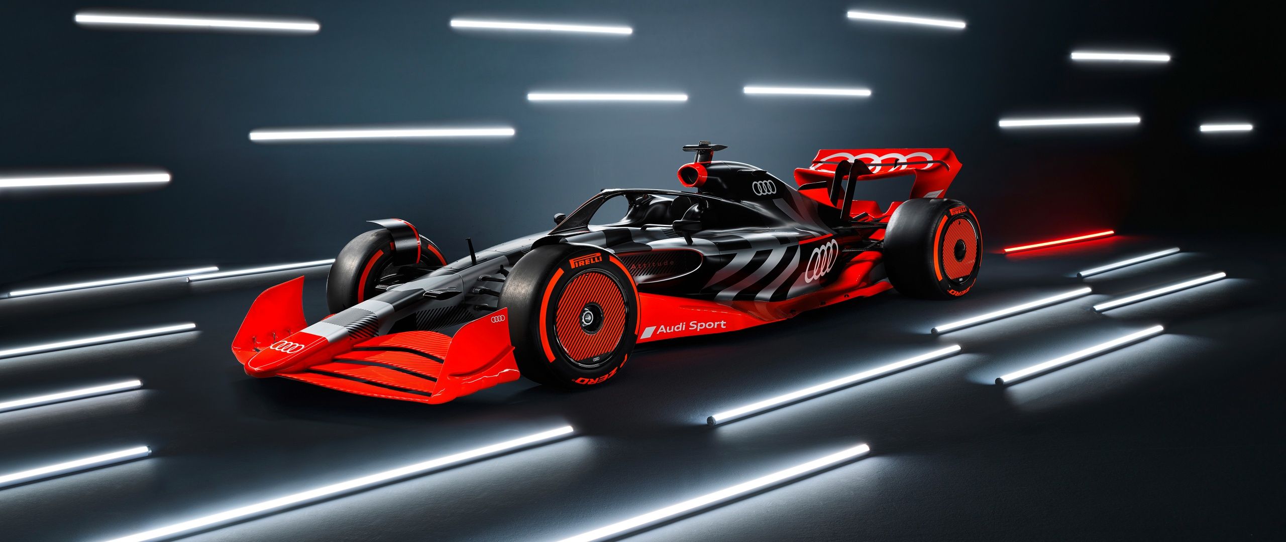 2560x1080 Audi F1 launch livery Wallpaper 4K, Formula E racing car