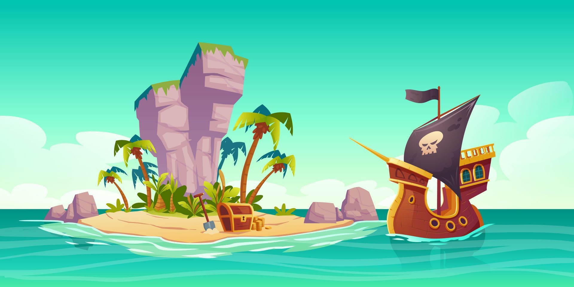1920x960 Pirate island