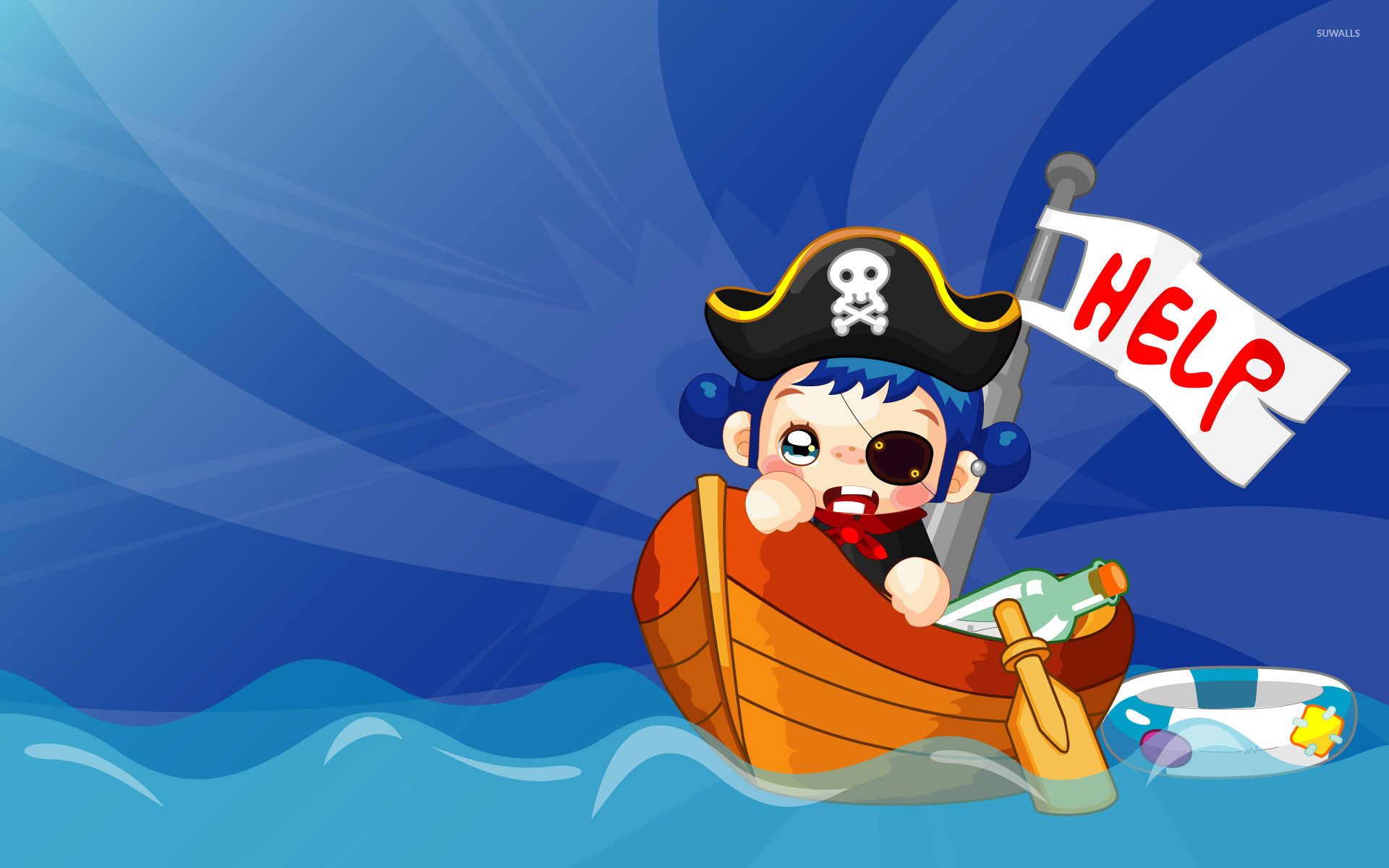 1920x1200 Pirate in need of help wallpaper Art wallpaper