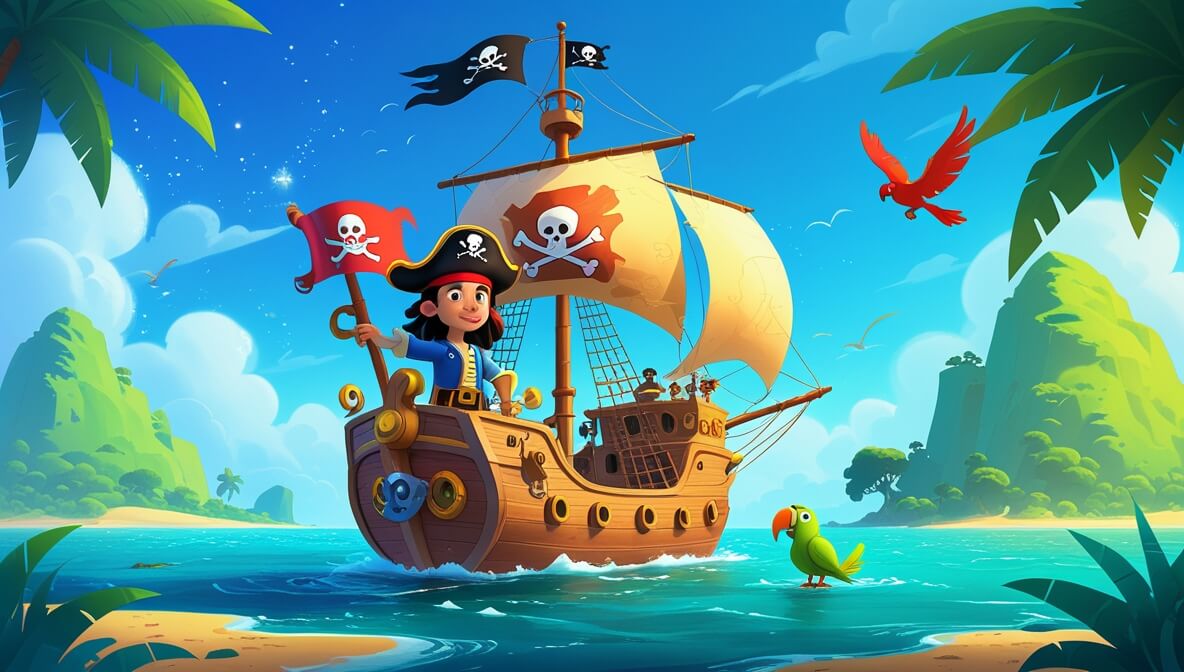 1184x672 Pirate Stories. Free Bedtime Stories ✨✓