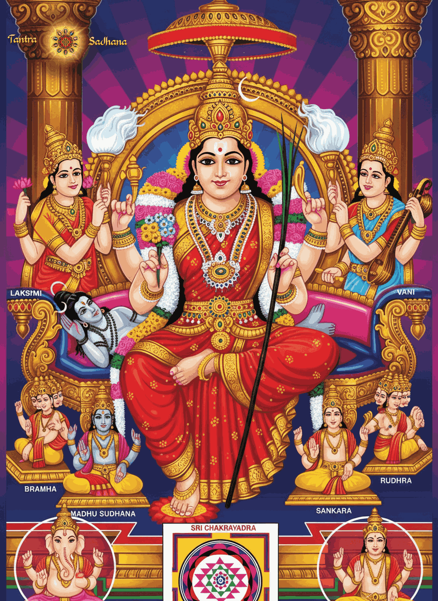 864x1184 Ma Tripura Sundari Image & Forms