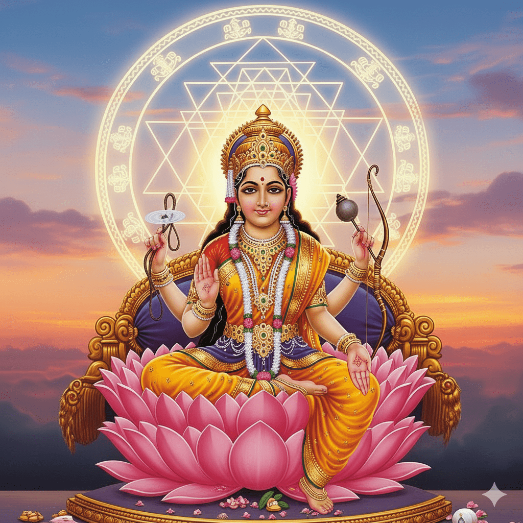 1024x1024 Sri Yantra' and 'Sri Lalita Tripura Sundari'