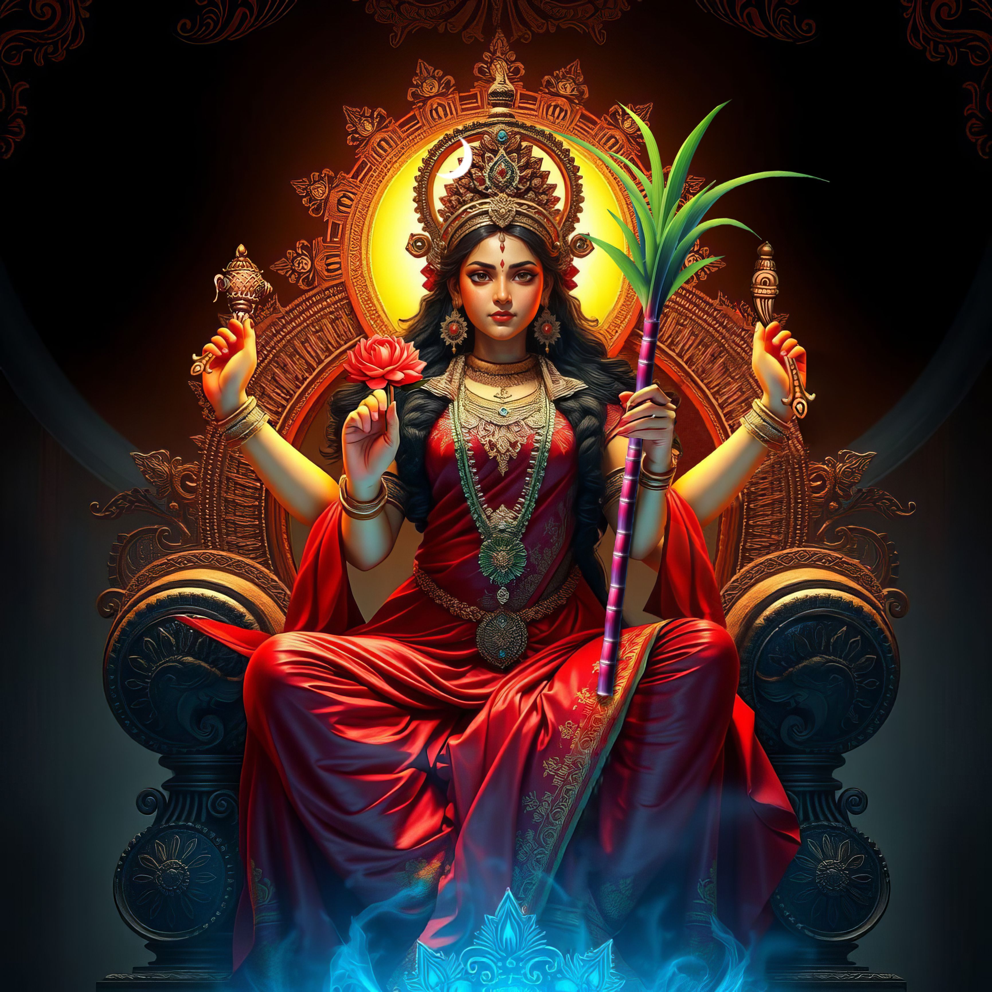 3461x3461 Tripura Sundari ideas. durga goddess, goddess artwork, tripura