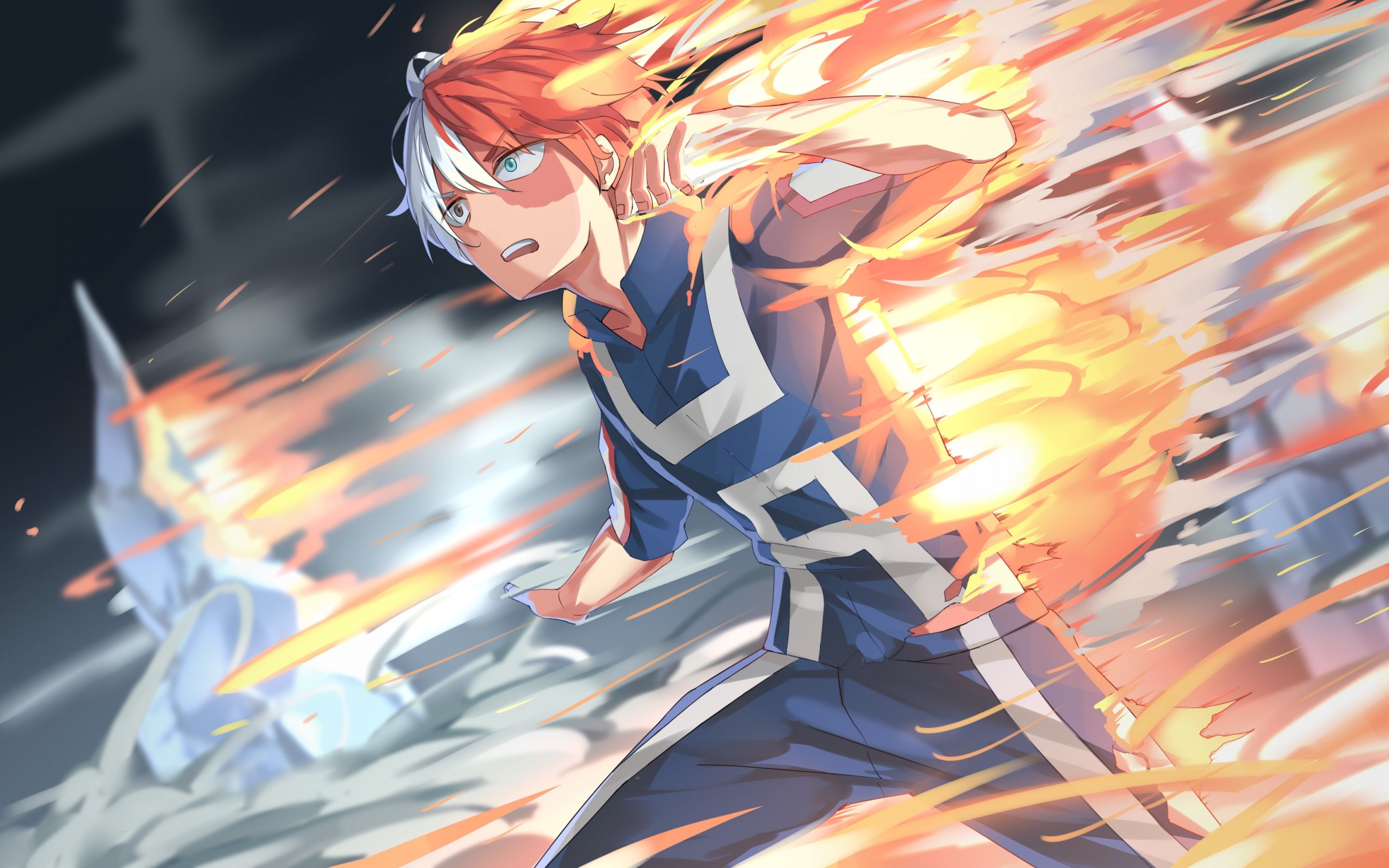 2880x1800 Shoto Todoroki Wallpaper 4K, Artwork, My Hero Academia