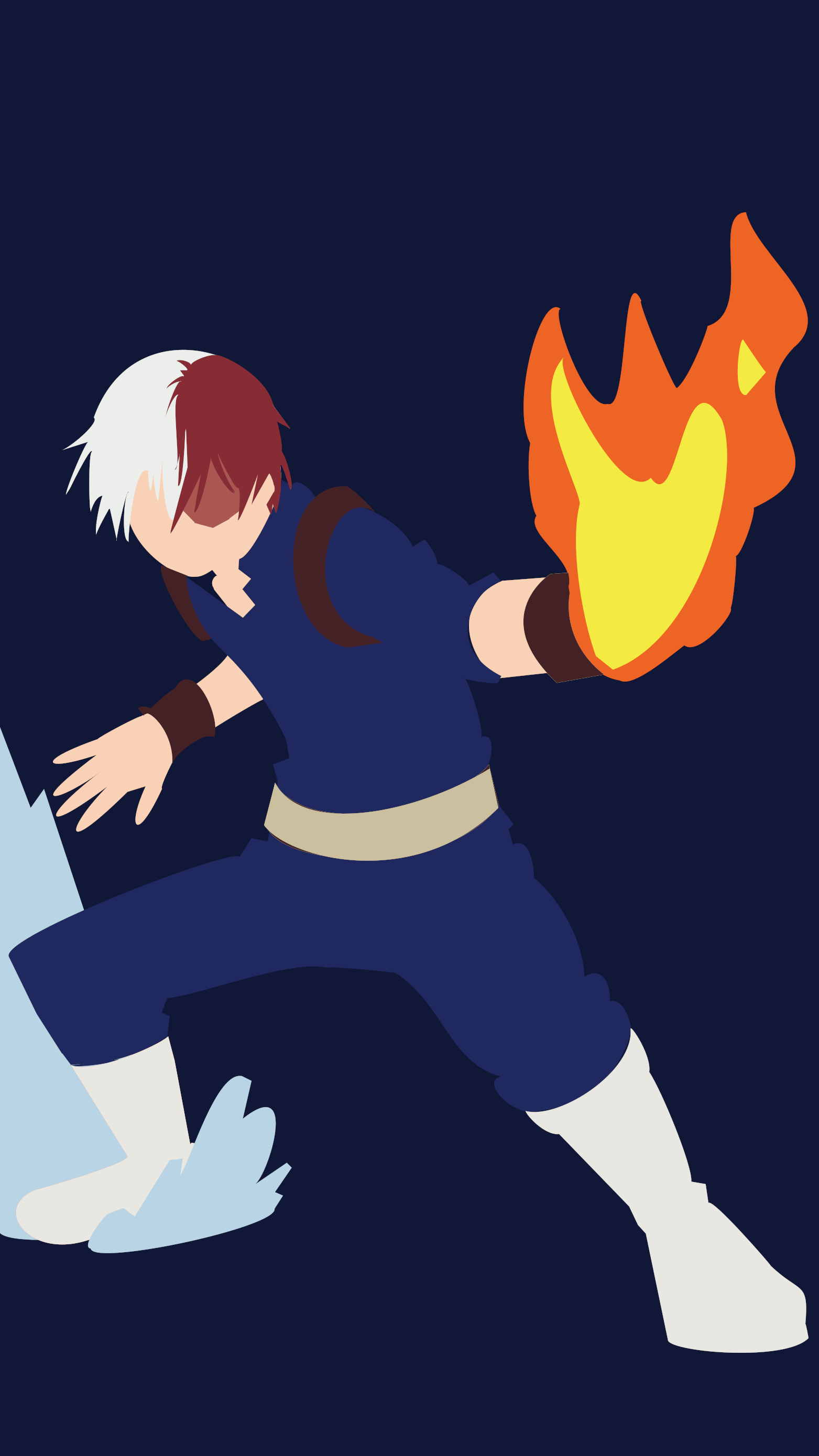 1563x2779 Well I tried to make a minimalist Todoroki