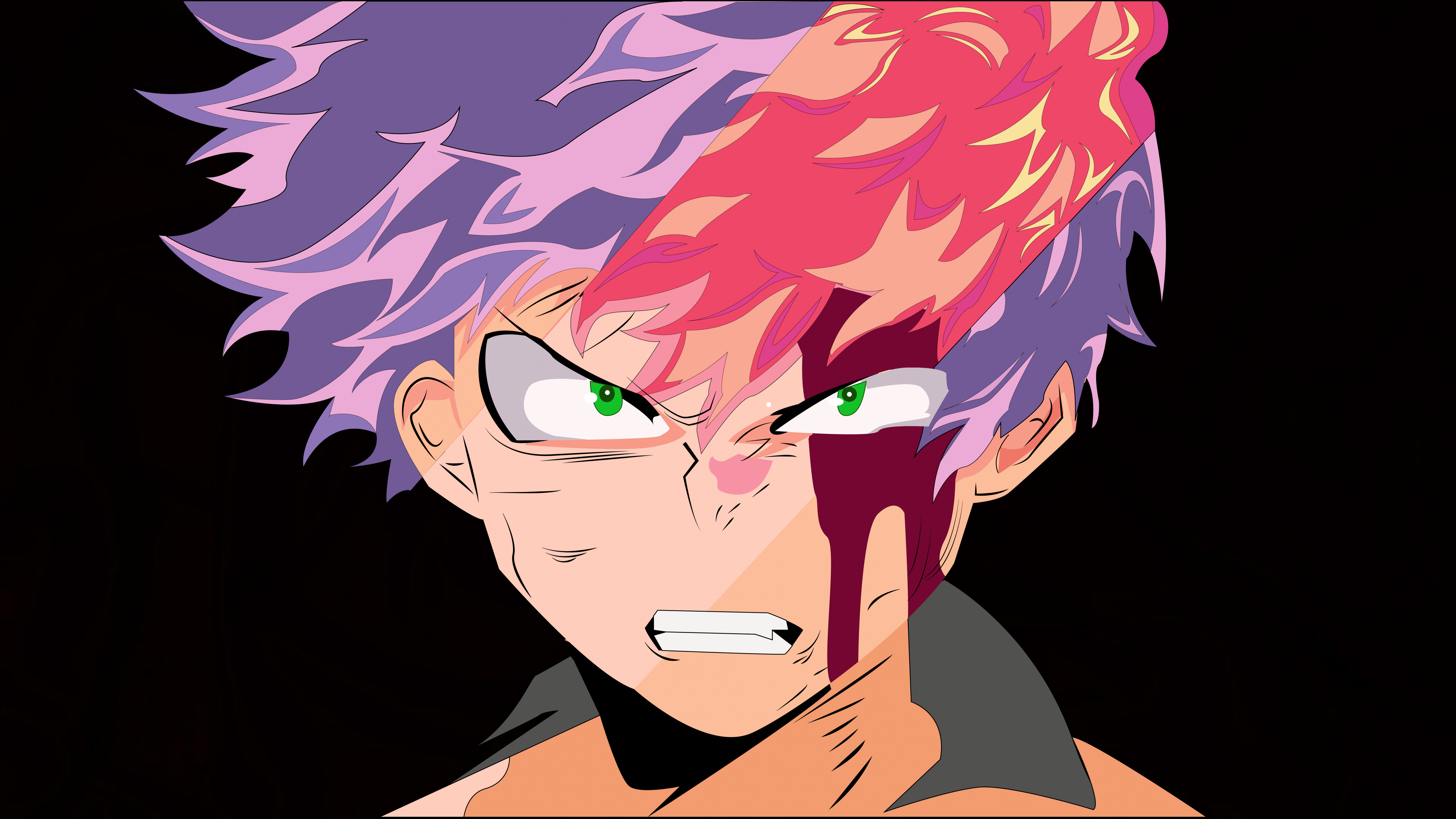 6016x3384 Shoto Todoroki Wallpaper 4K, My Hero Academia, 5K, 8K