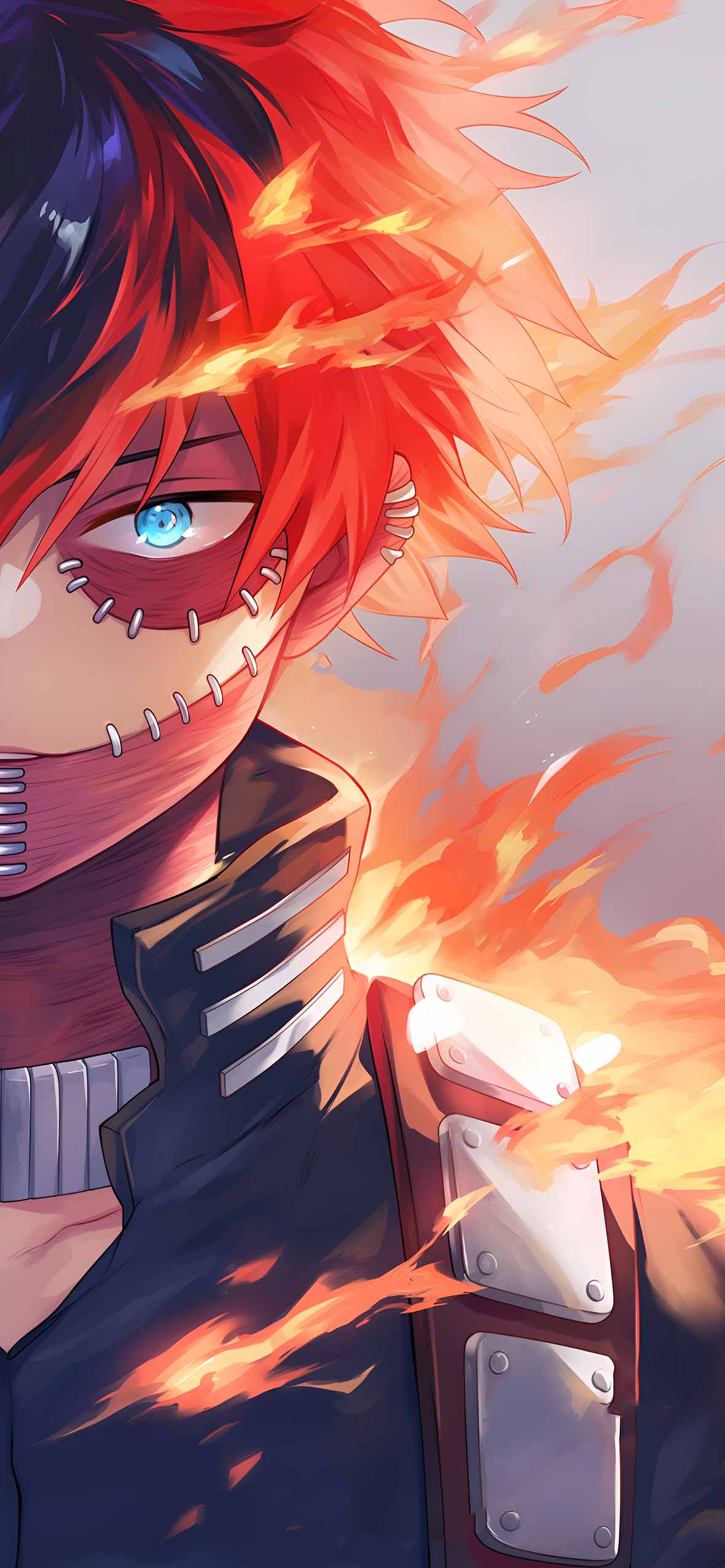 1180x2554 Shoto Todoroki and Dabi Matching Wallpaper