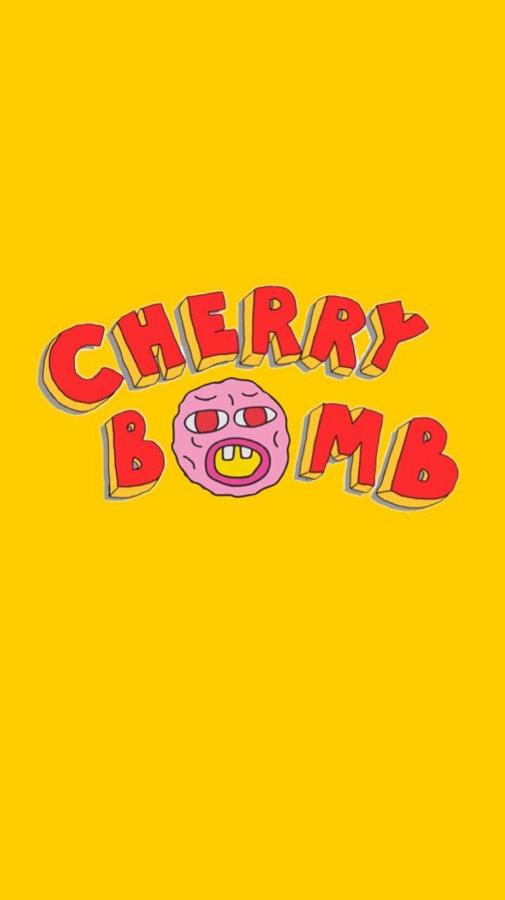 can anyone make a wallpaper like this except with the cherry bomb head   rtylerthecreator