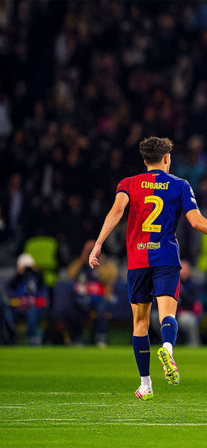 678x1470 FC Barcelona Raphinha & Cubarsí BFF Wallpaper 4k iPhone