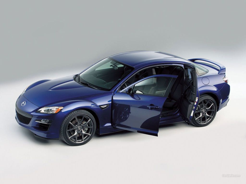 1024x768 Mazda RX 8 Blue HD Wallpaper Mazda RX 8 Blue HD